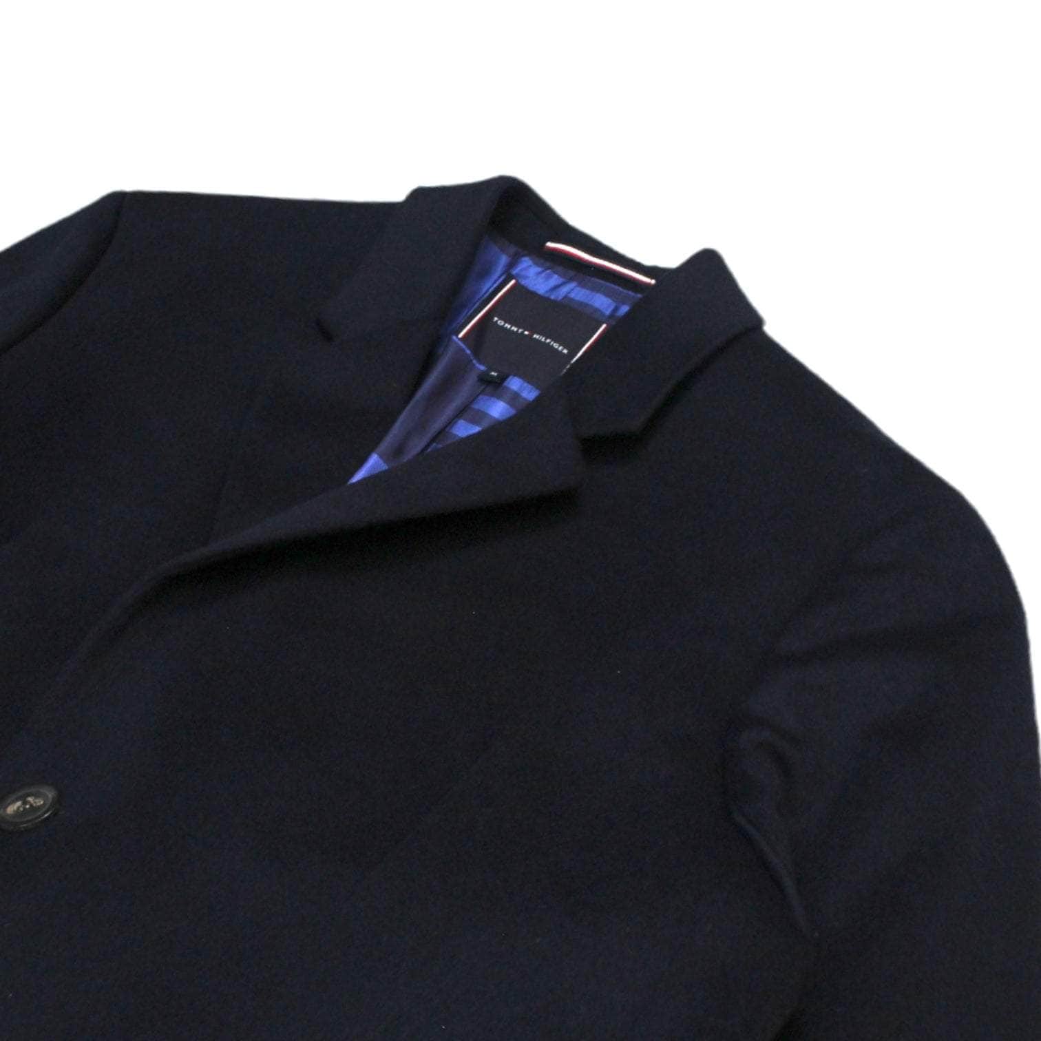 Tommy Hilfiger Navy 3/4 Wool Coat