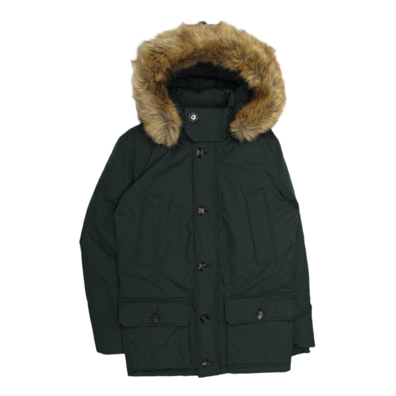 Forest green outlet down filled parka