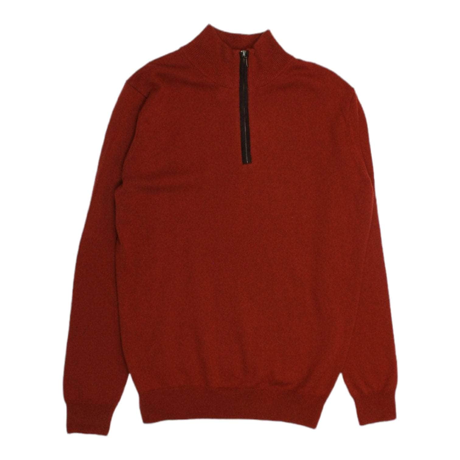Monrospun Rust 1/4 Zip Jumper Shop from Crisis Online