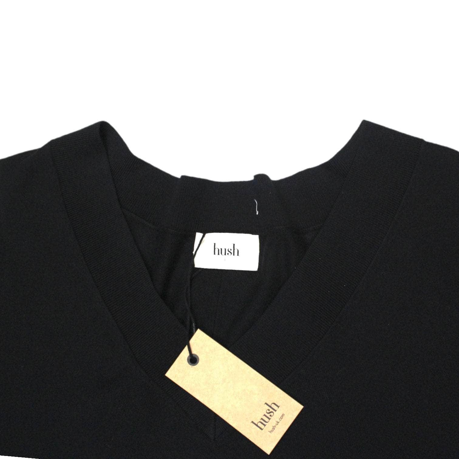 Hush Black V-Neck Jumper