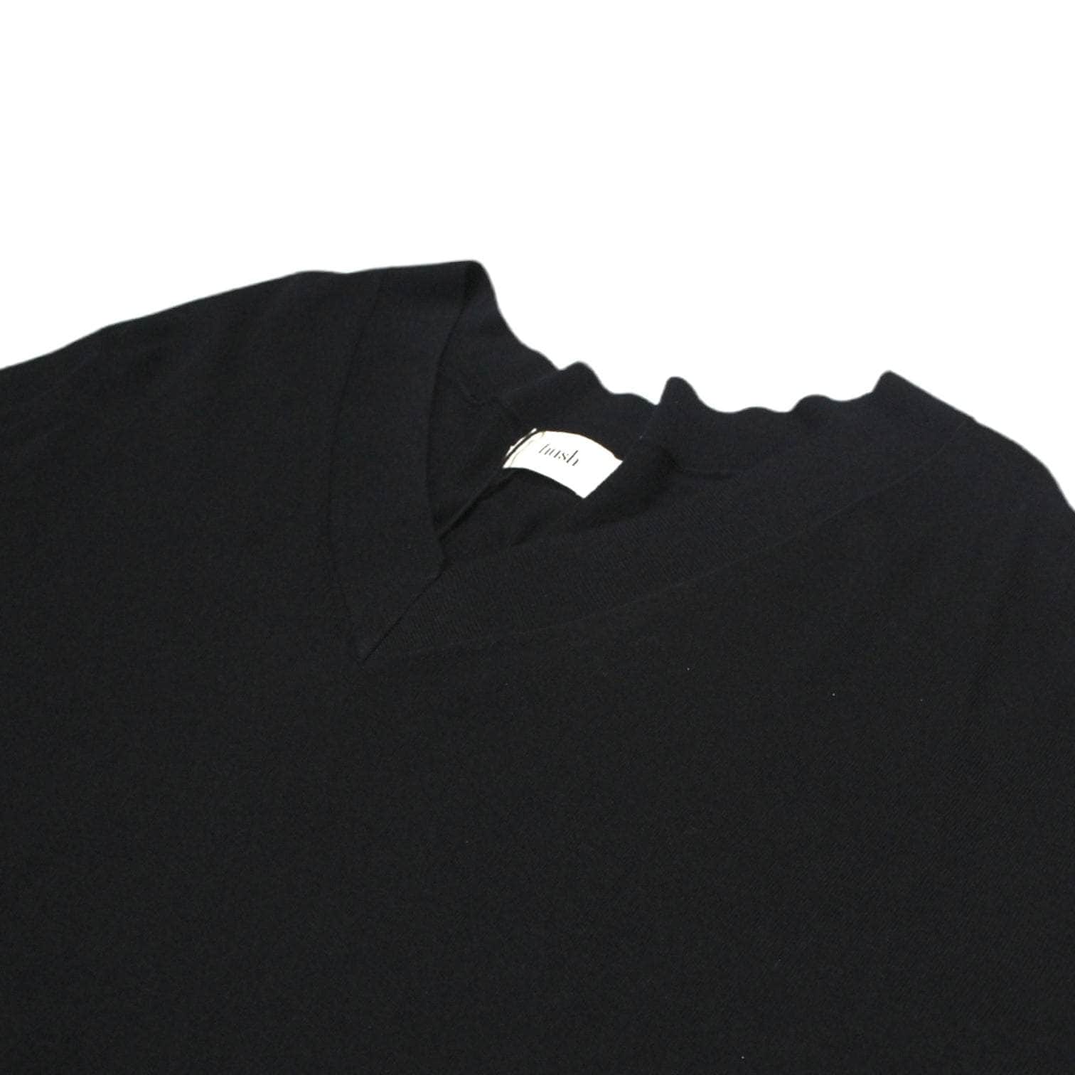 Hush Black V-Neck Jumper