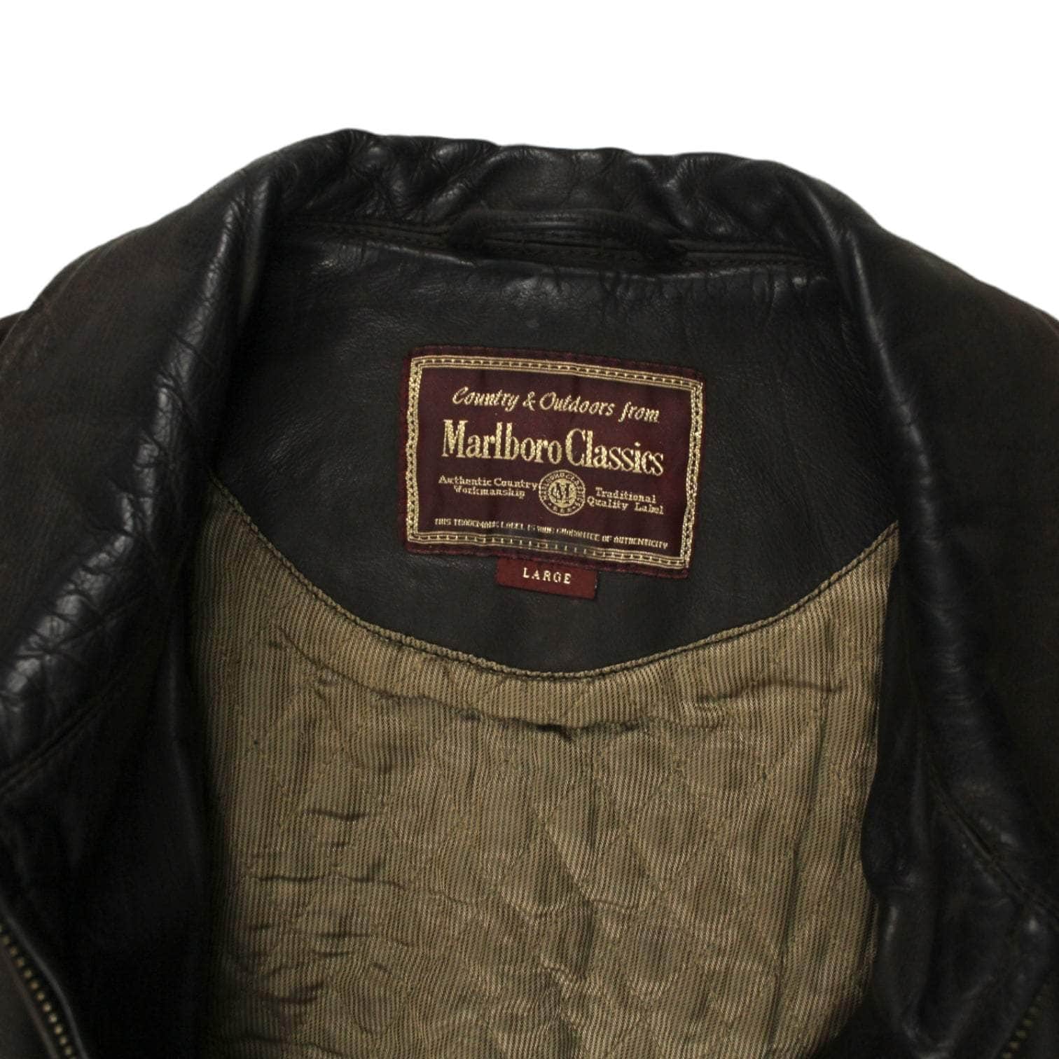 Vintage Marlboro Classics Vintage Brown Leather Jacket