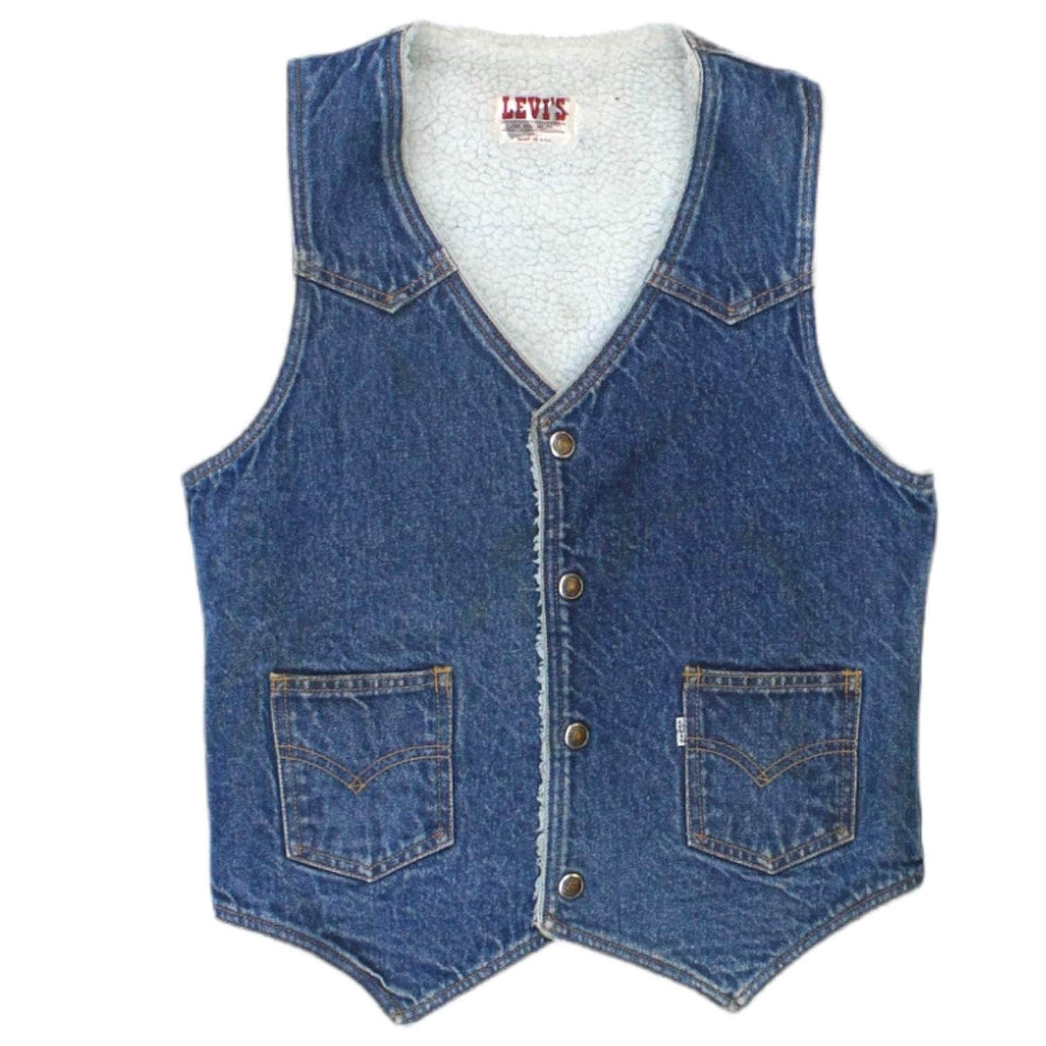 Vintage Levi s Shearling Waistcoat Shop from Crisis Online