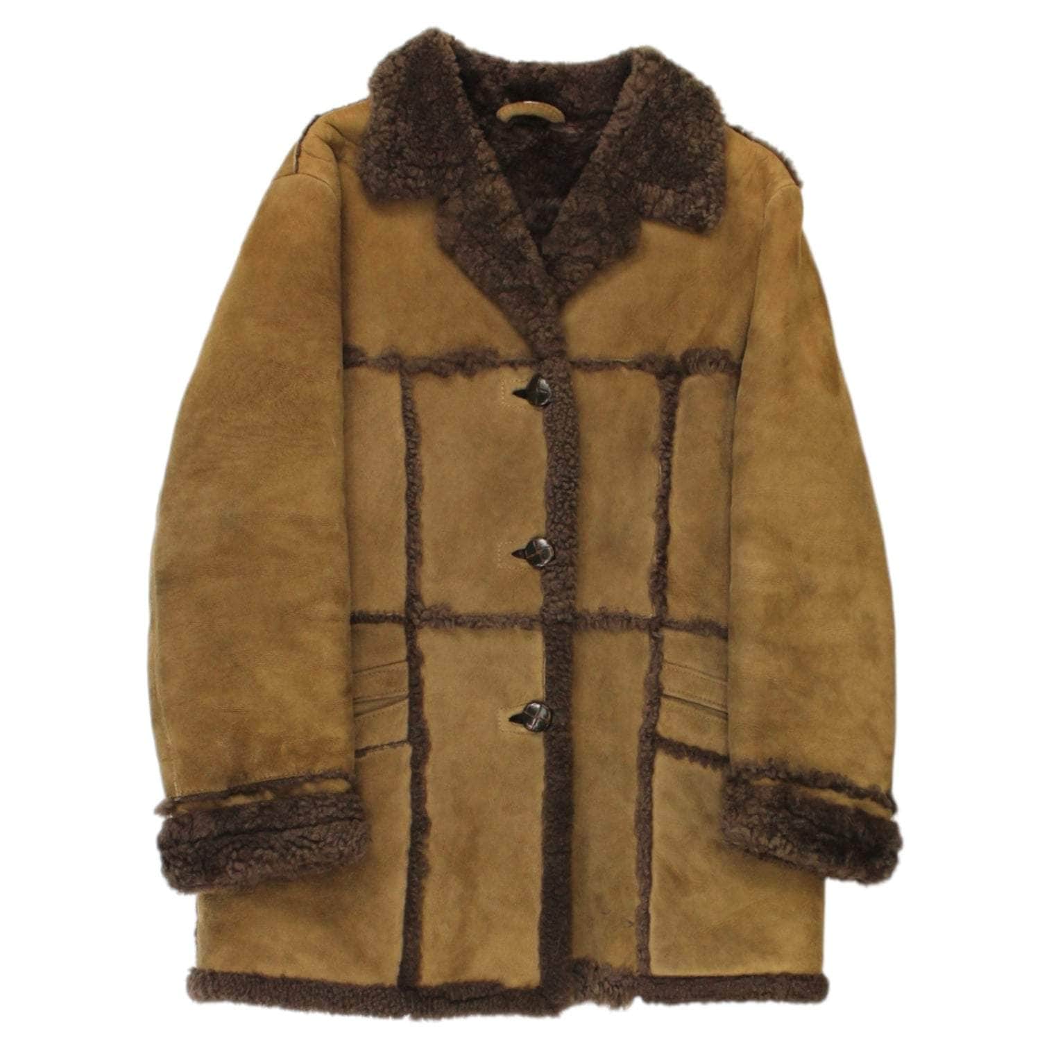 Vintage Brown Sheepskin Jacket