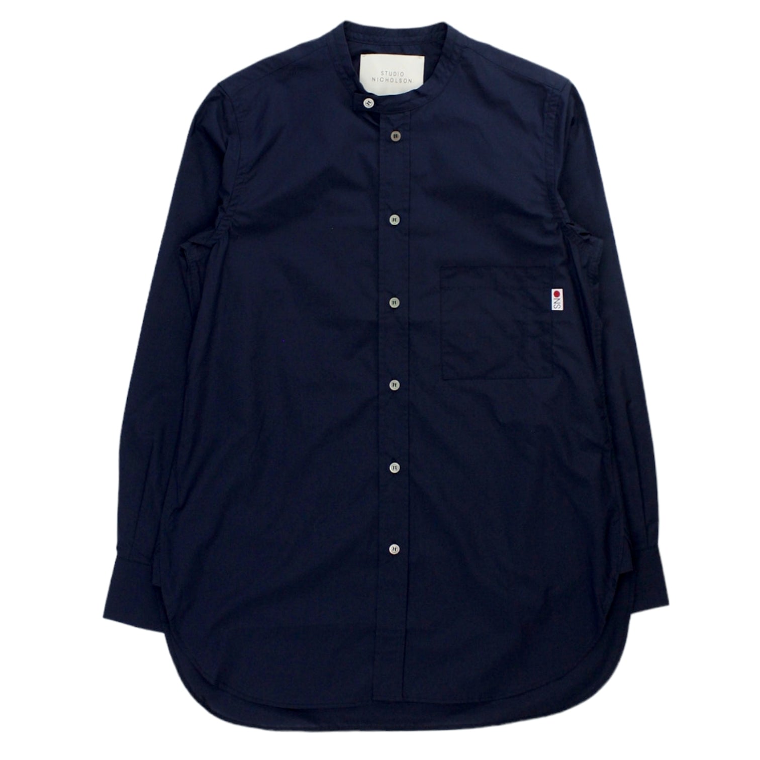 Studio Nicholson Navy Hakone Shirt | Shop from Crisis Online