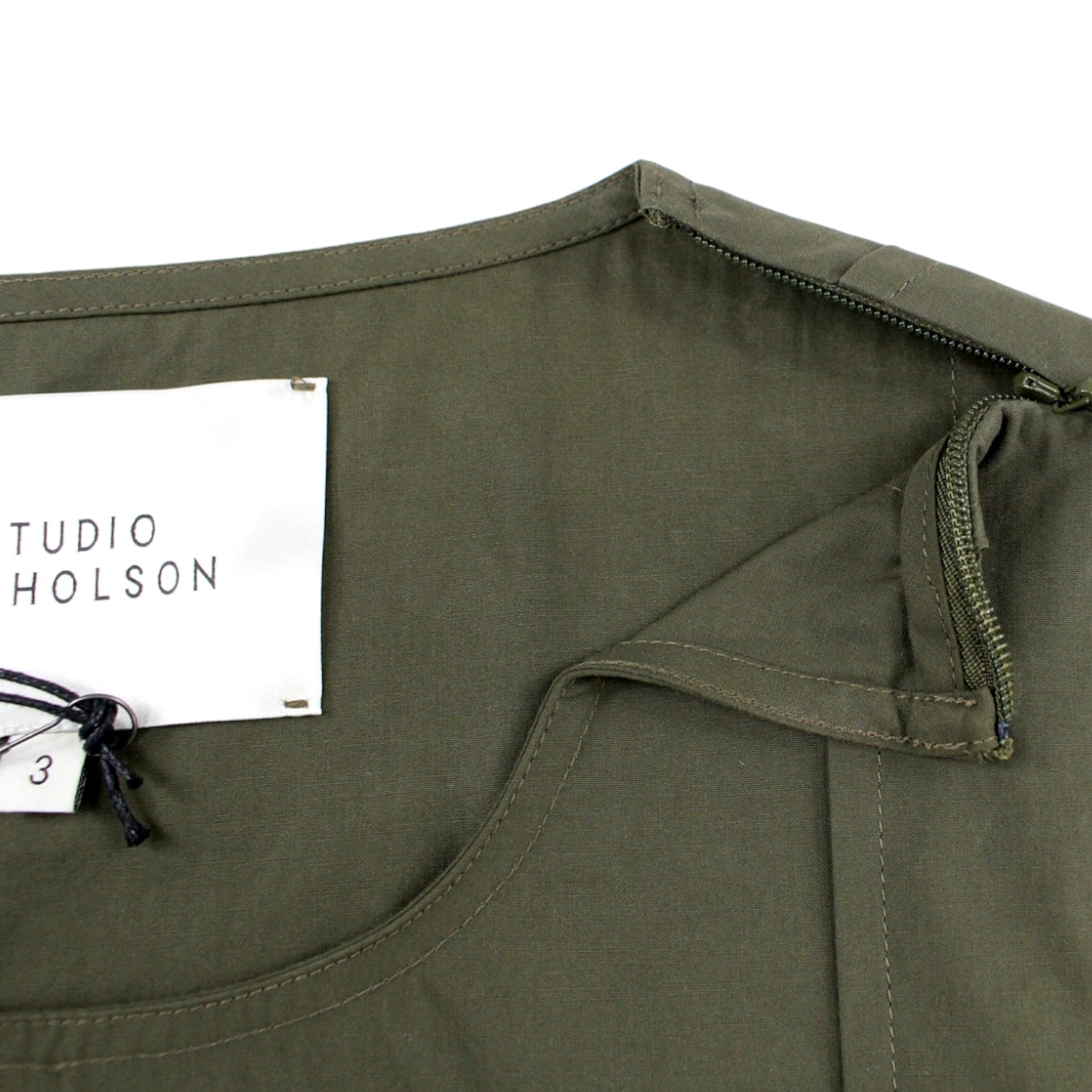 Studio Nicholson Olive Twist Pleat Top