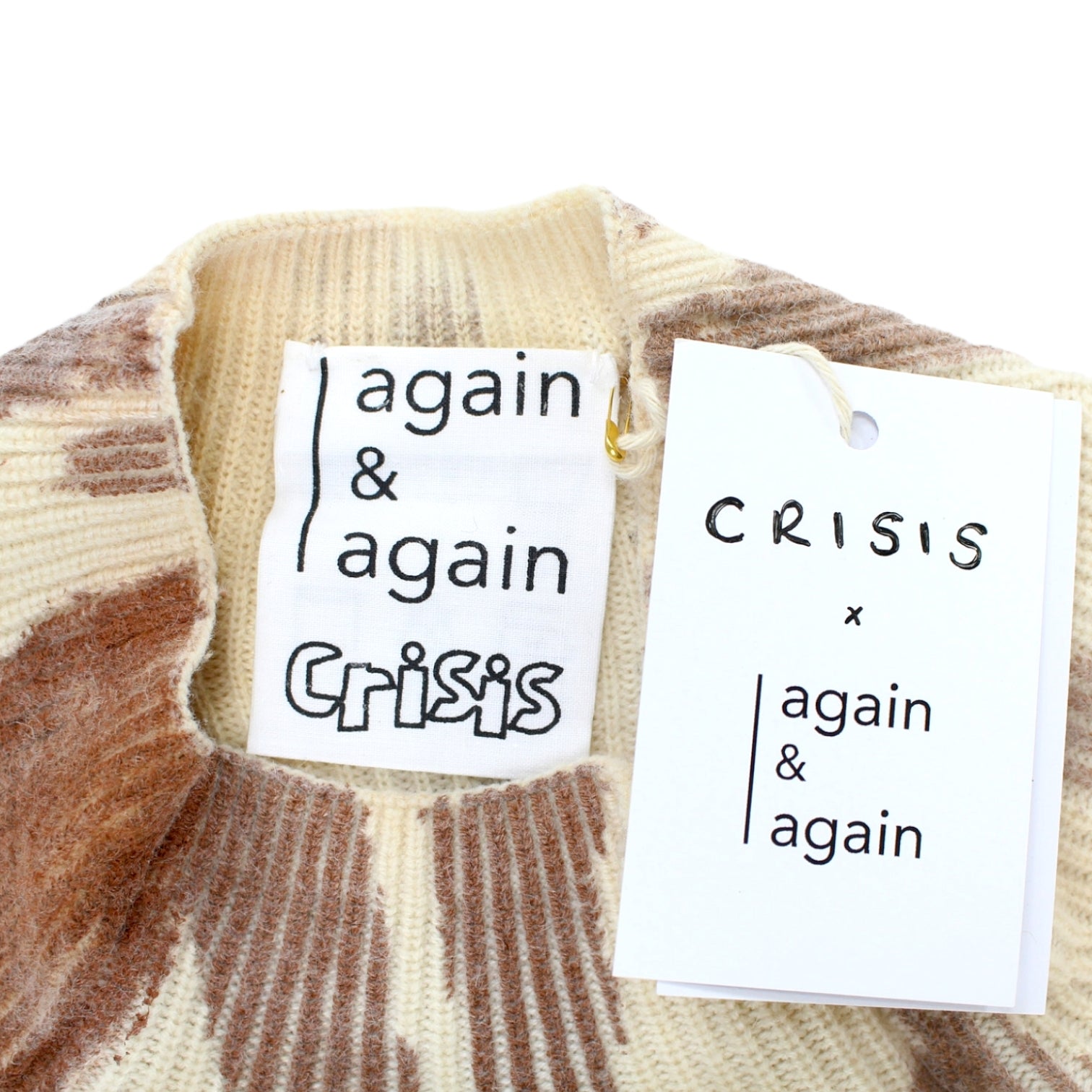Again & Again for Crisis Cream Upcycled Jumper