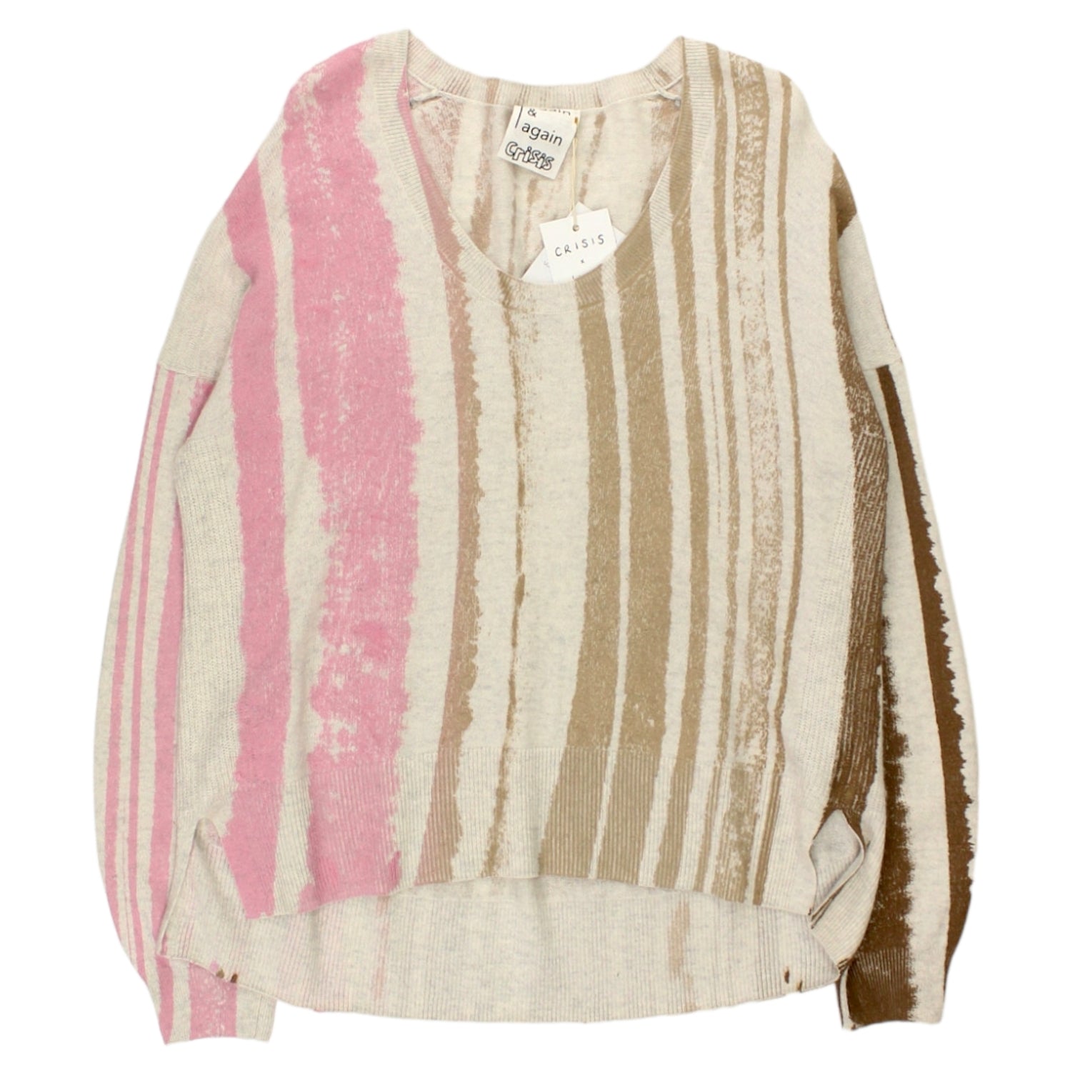 Again & Again X Crisis Pink Upcycled Jumper