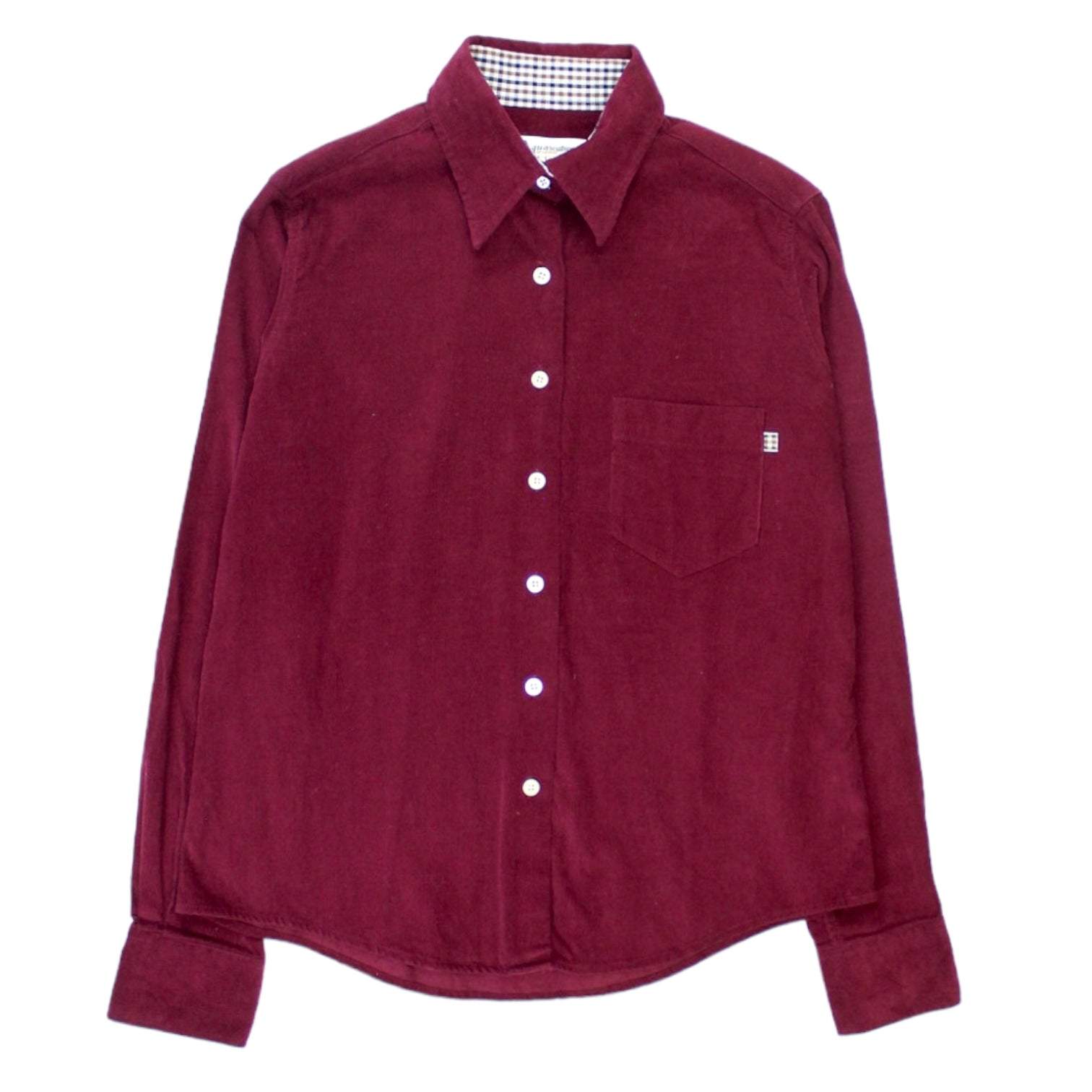 Aquascutum Wine Corduroy Shirt