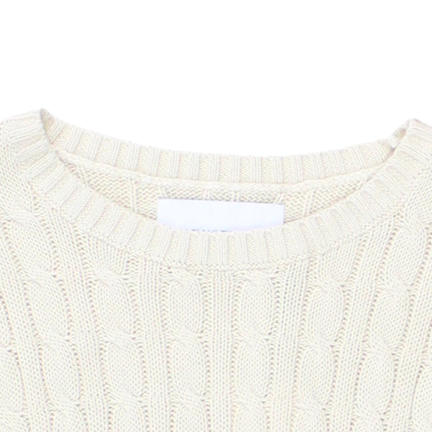 Calvin Klein Jeans Cream Cable Knit Jumper