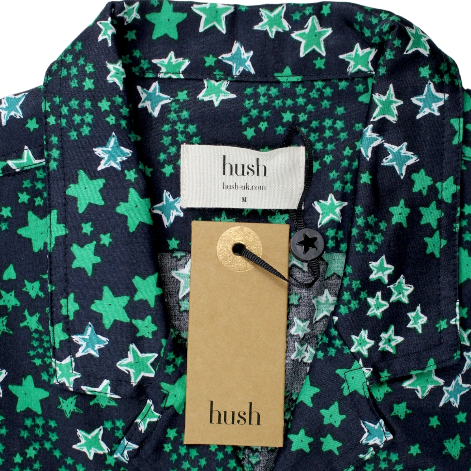 Hush Green Star Cotton Pyjama's