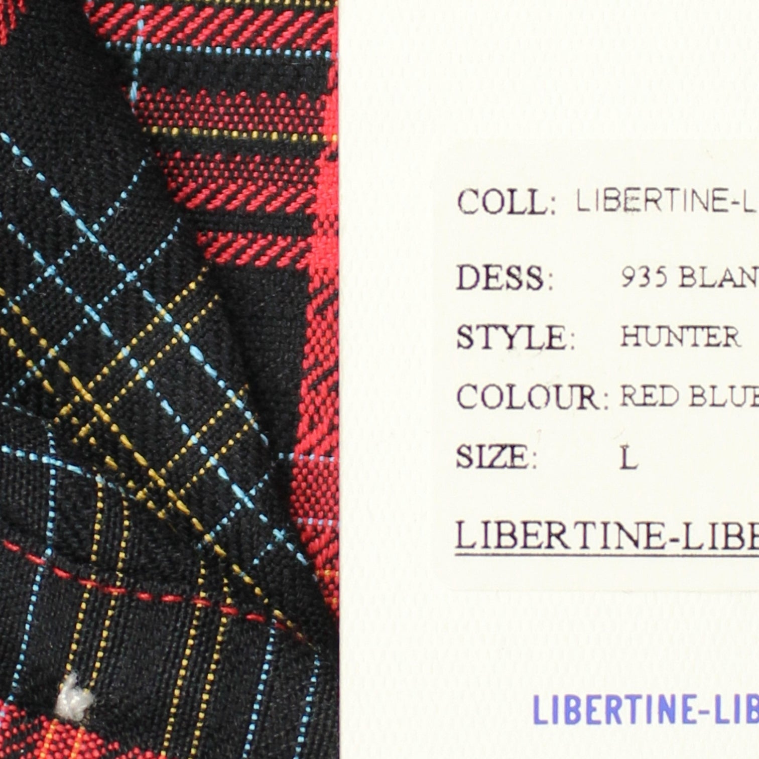 Libertine-Libertine Red Plaid "Hunter" Shirt