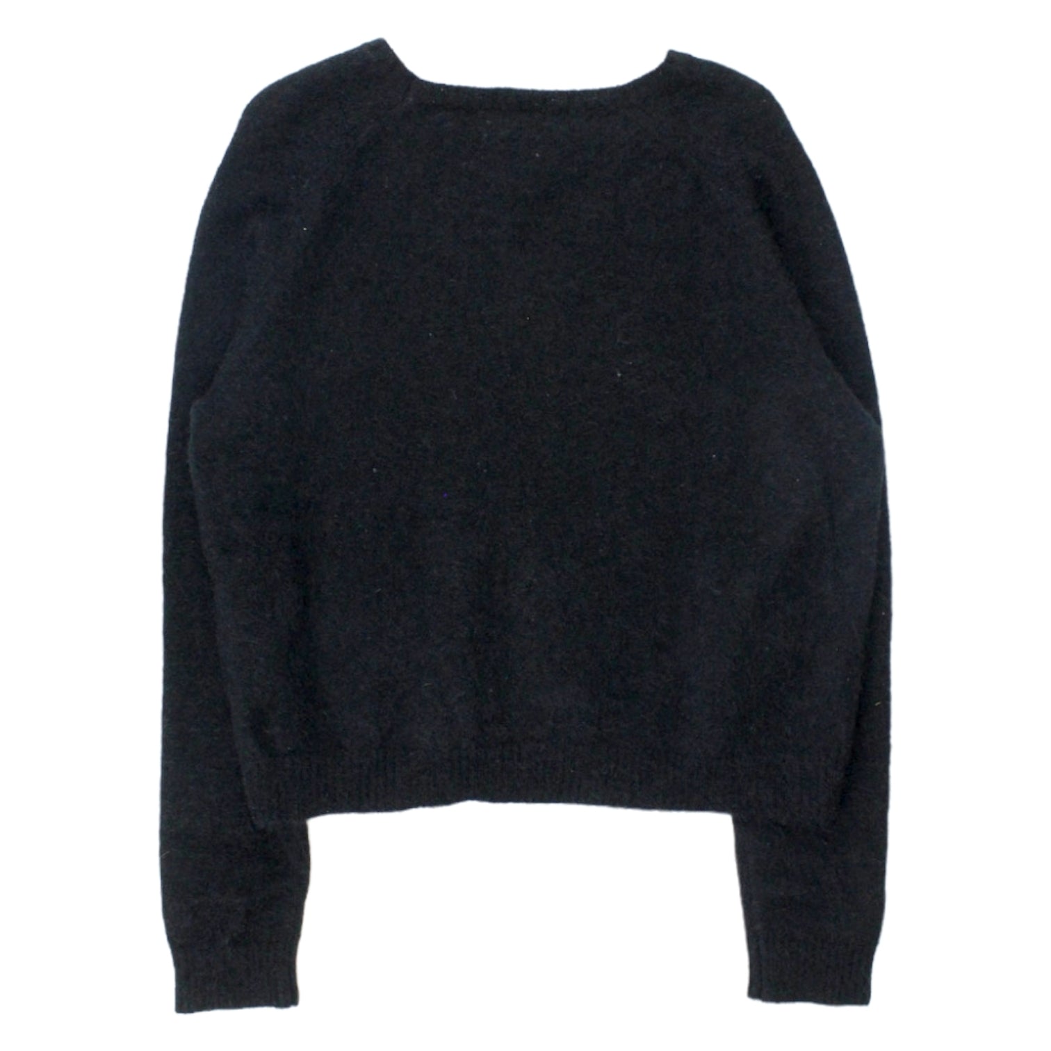 Hush Black Fluffy Cropped Jumper