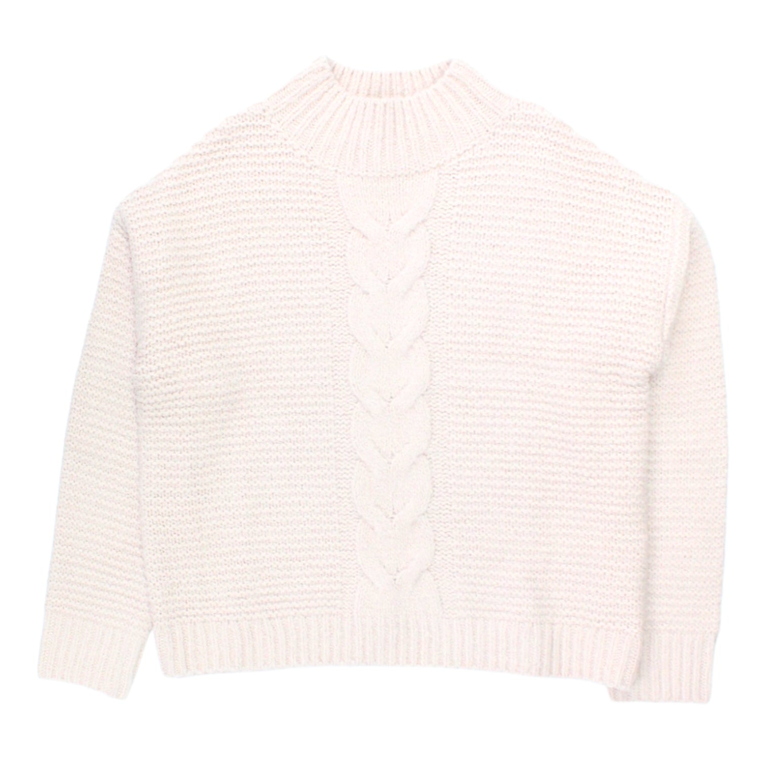 Hush Dusty Pink Gia Cable Knit Jumper