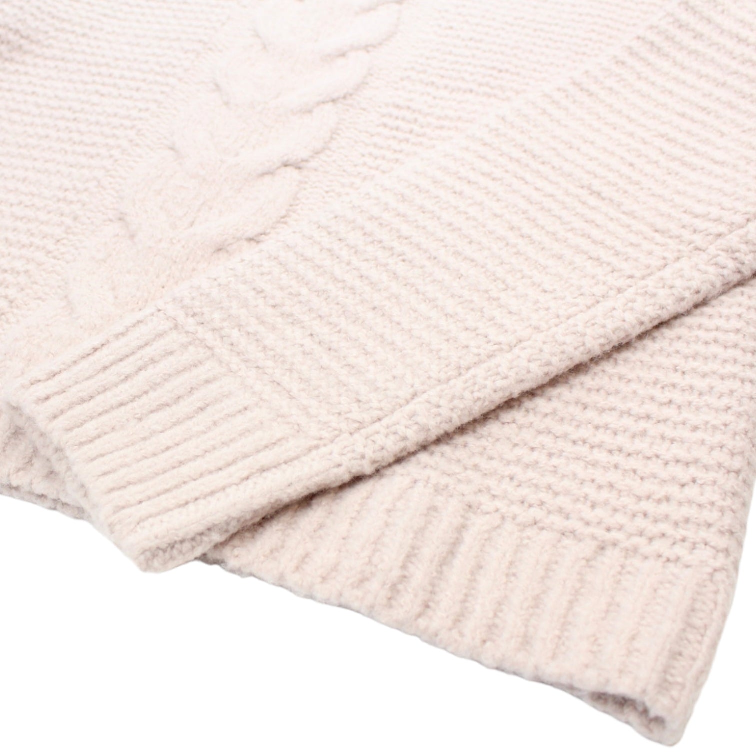 Hush Dusty Pink Gia Cable Knit Jumper