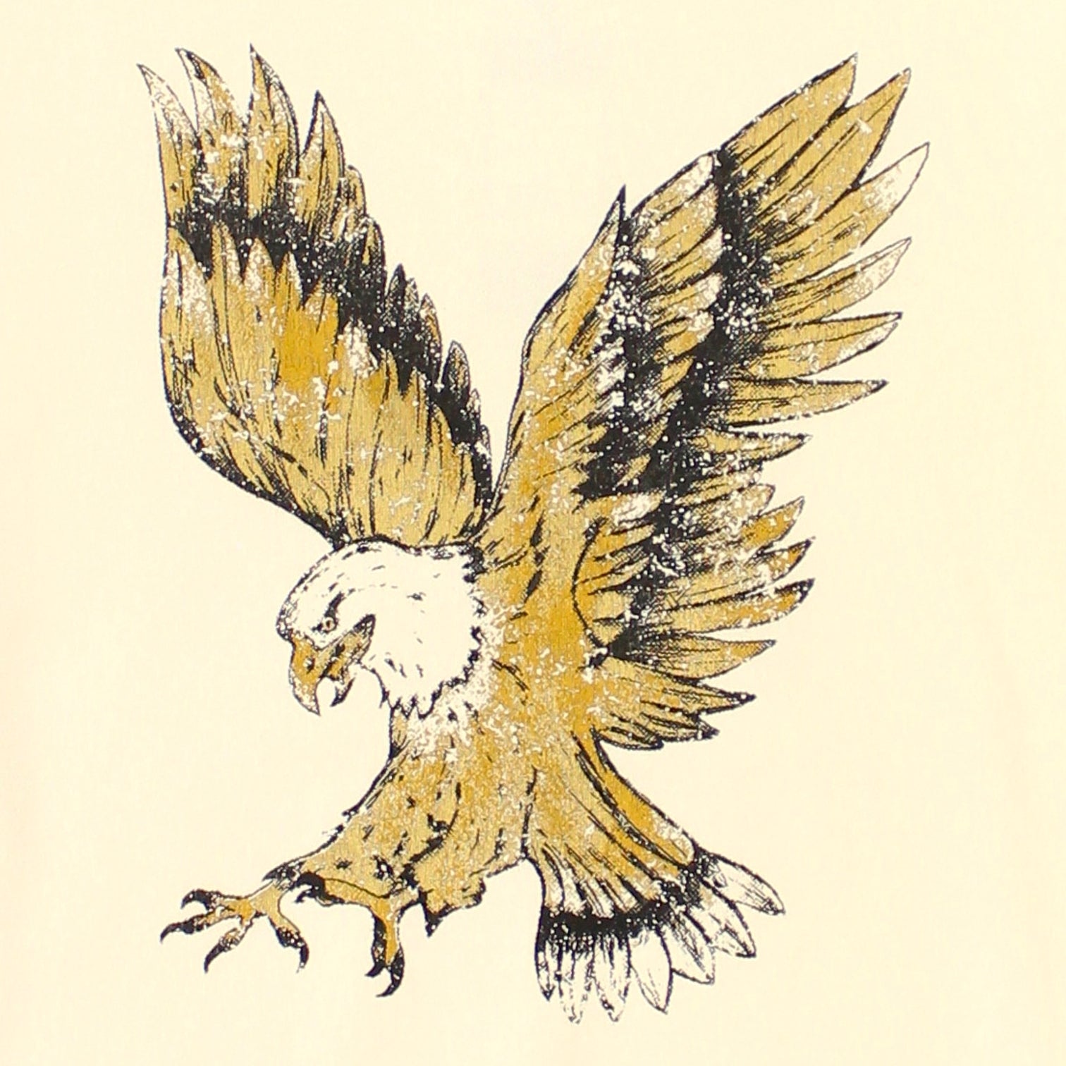 Hush Cream Eagle Foil Oversized Sweatshirt