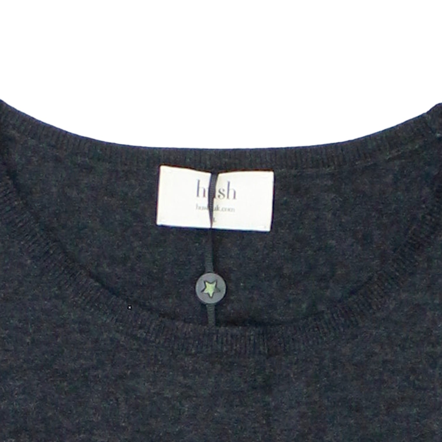 Hush Charcoal Fine Knit Clara Jumper