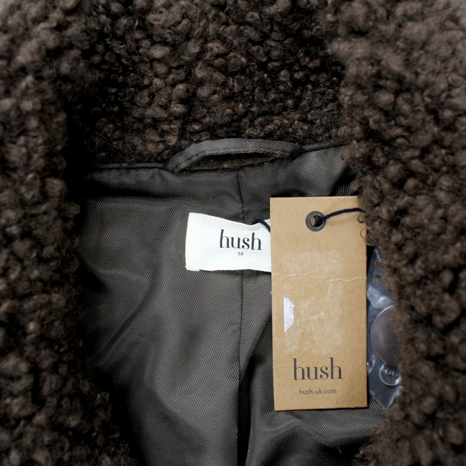 Hush Chocolate Oversized Teddy Coat