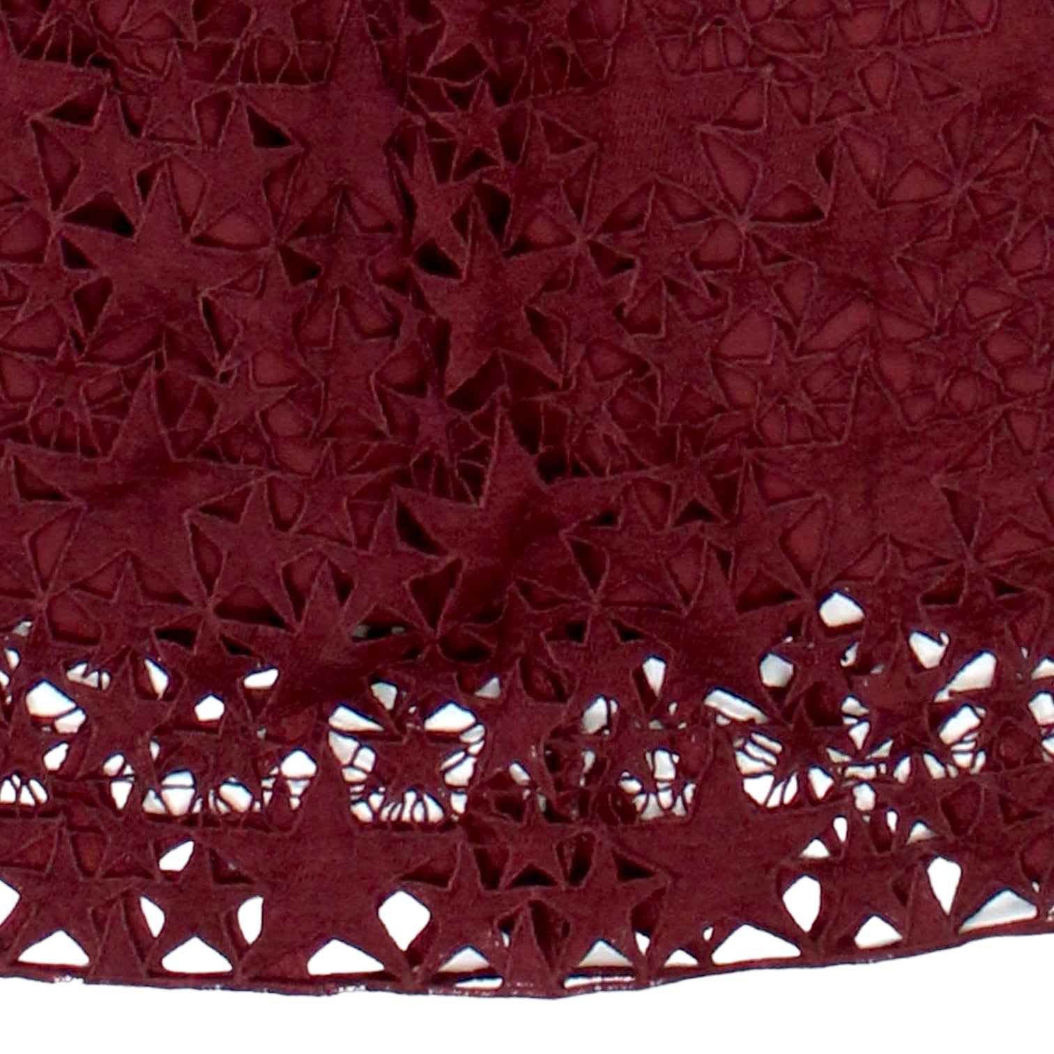 Hush Wine Star Lace Midi Dress