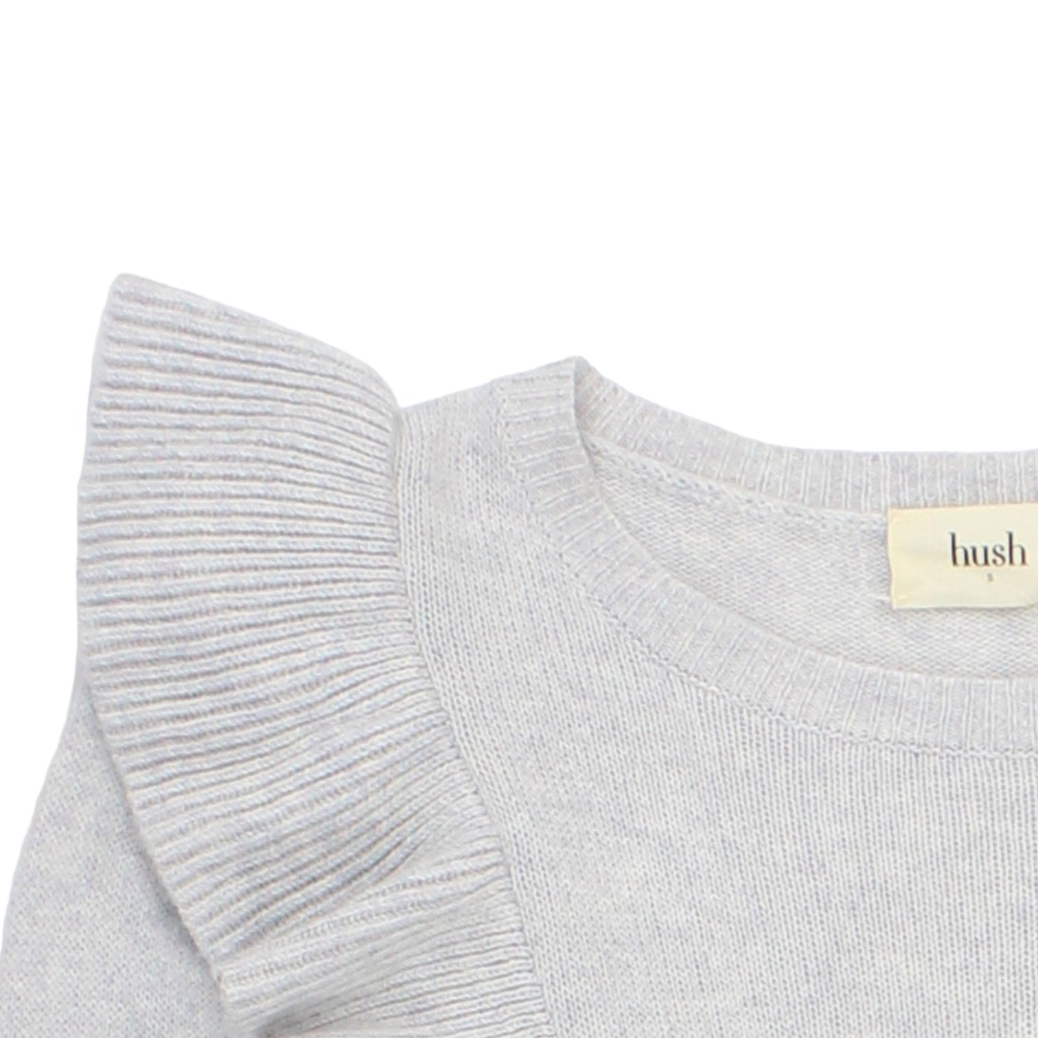 Hush Addy Grey Marl Frilled Jumper