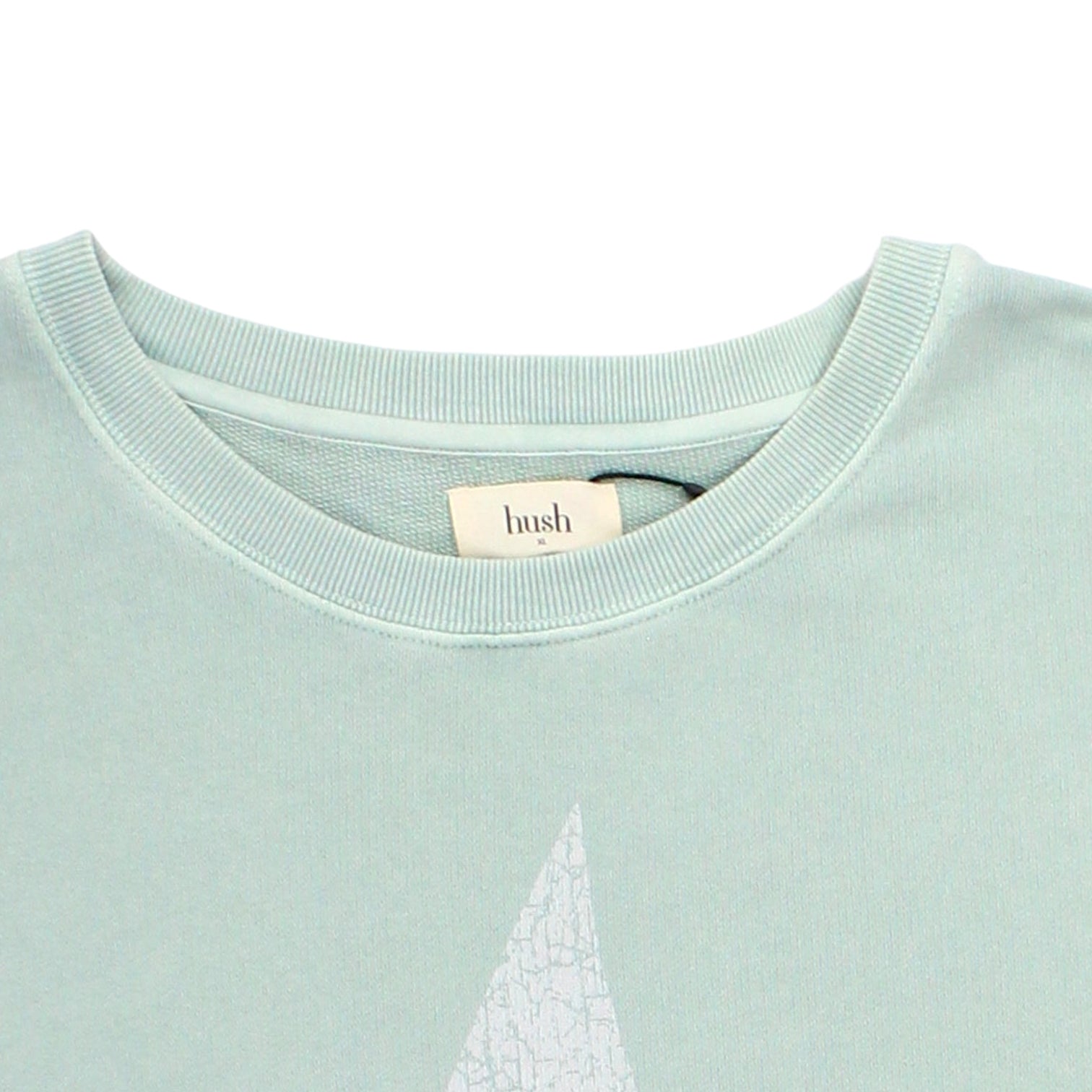 Hush Soft Green Crackle Star Oversized Sweat Top