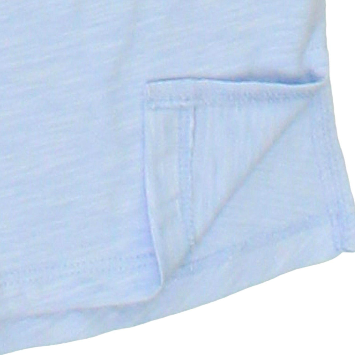 Hush Powder Blue Cotton Slub T-Shirt