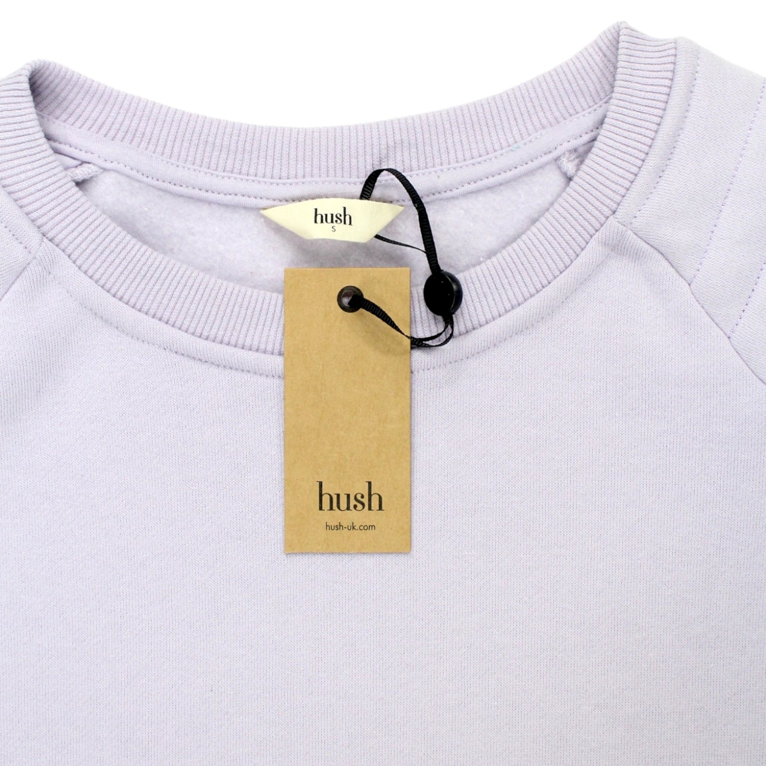 Hush Washed Lilac Biker Sweat Top