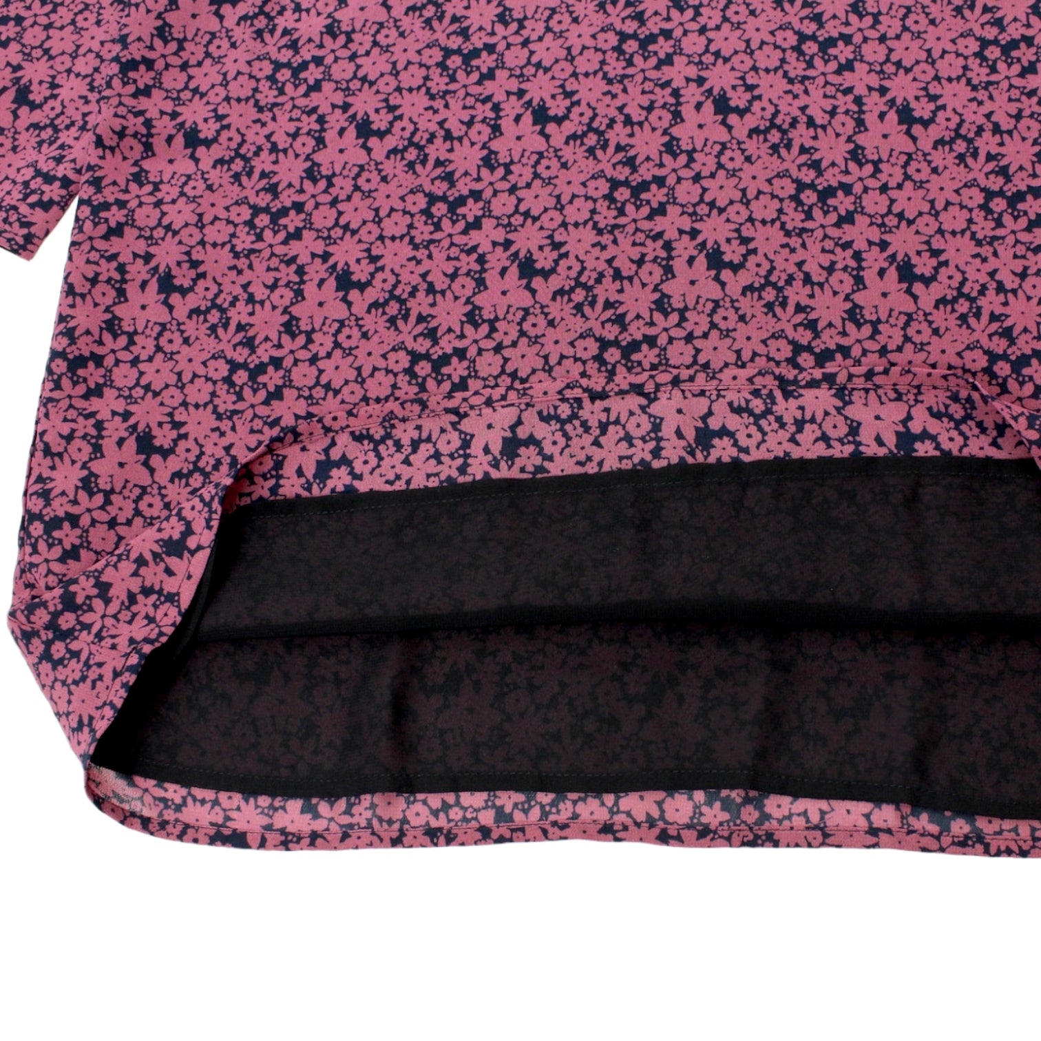 Hush Pink Floral High Neck Dress