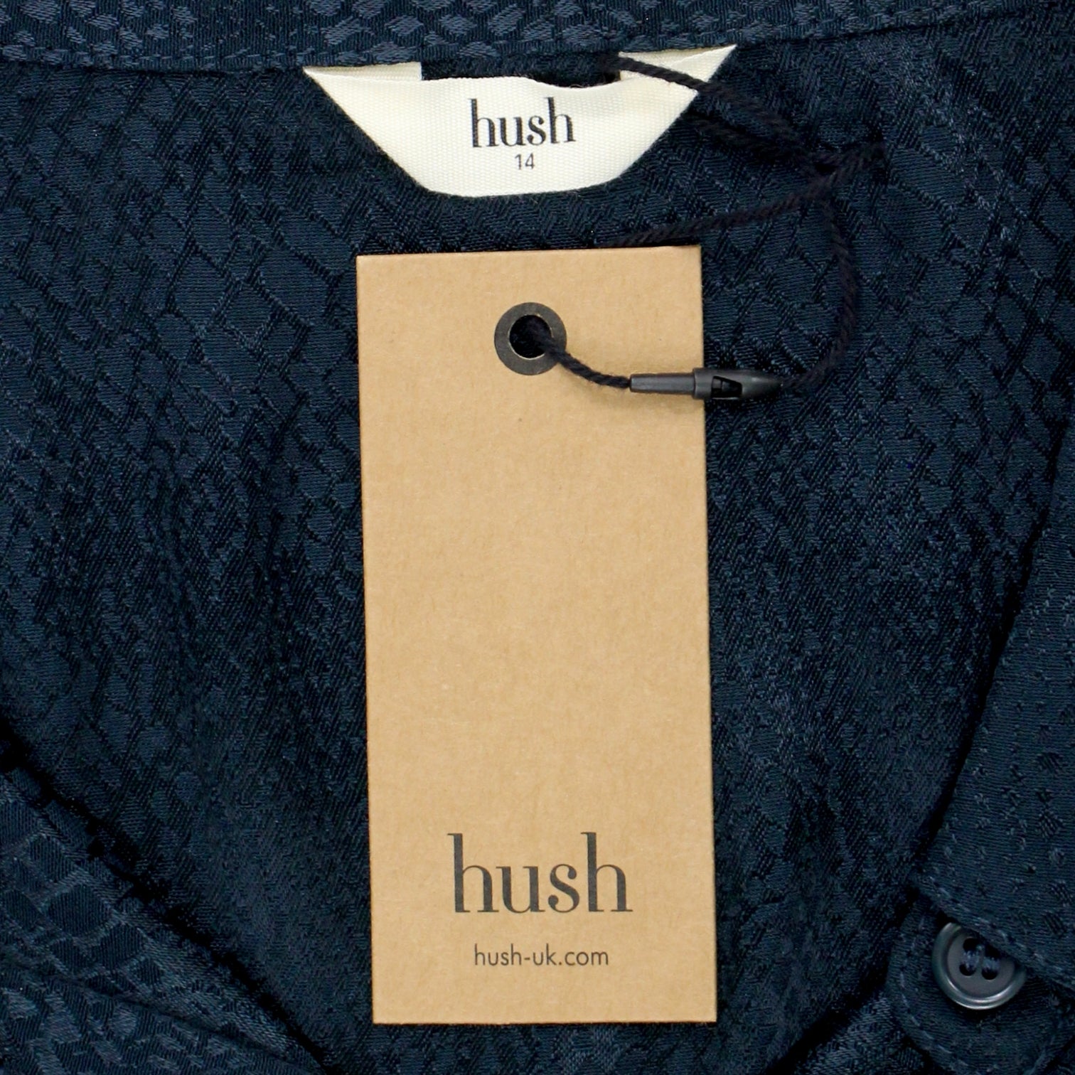 Hush Petrol Jacquard Shirt Dress