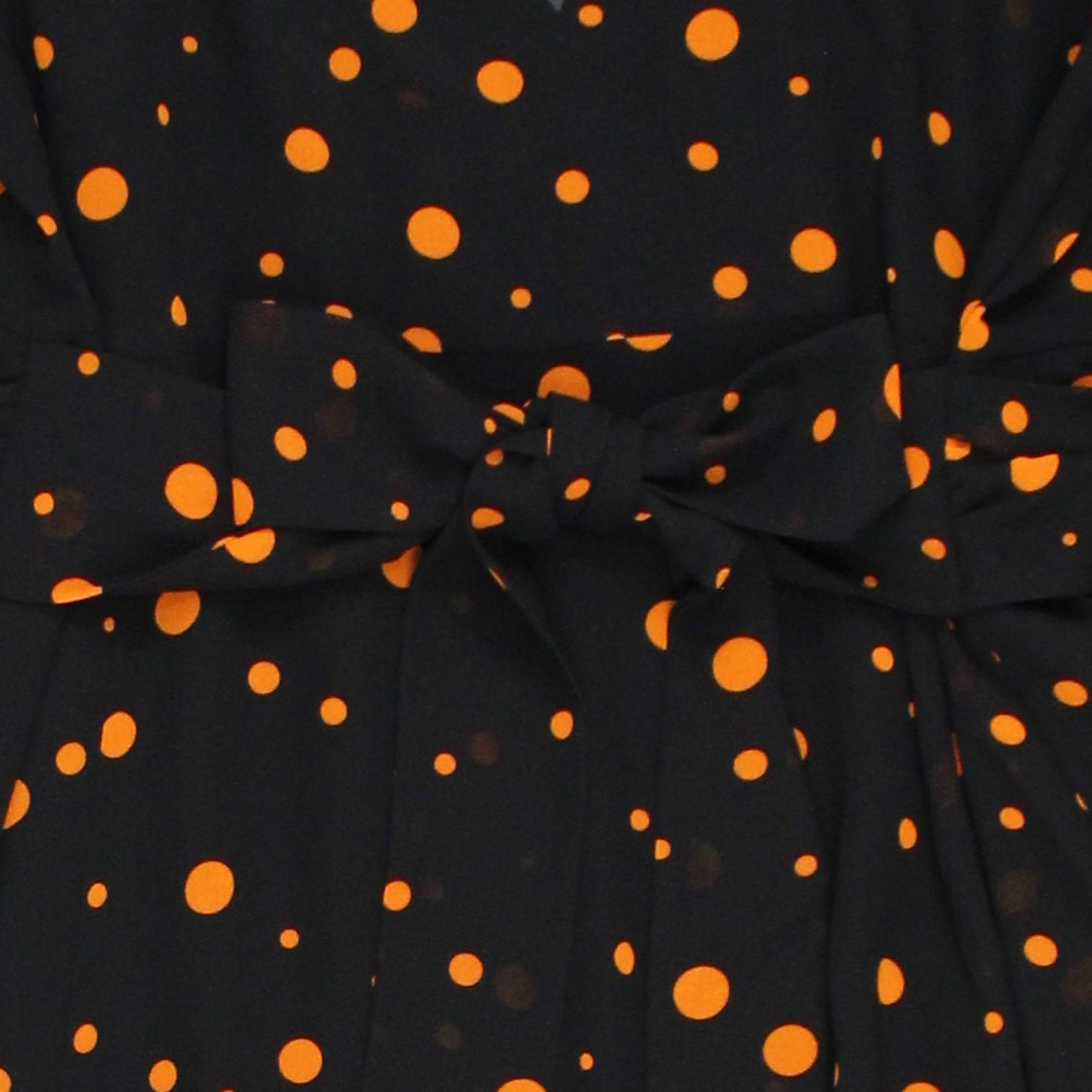 Hush Black/Orange Sun Twist Front Dress