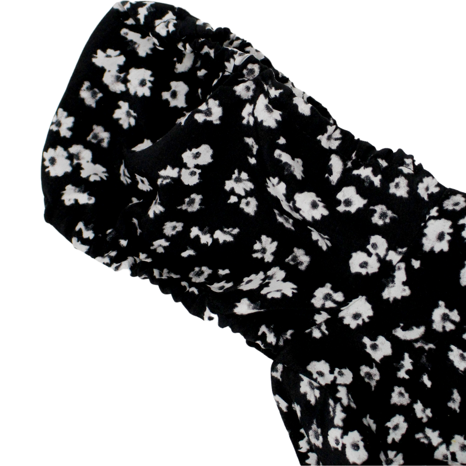 Calvin Klein Black Floral Off Shoulder Dress