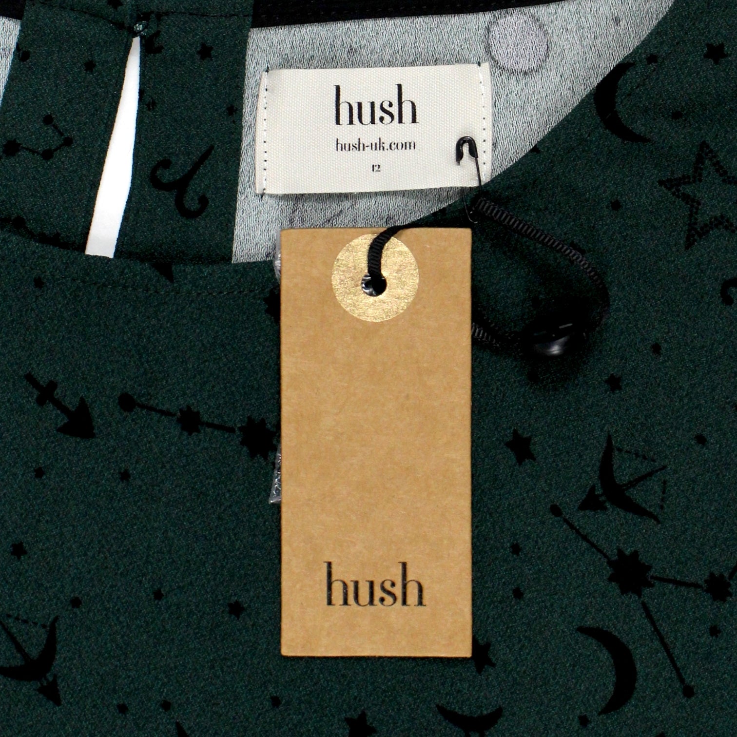Hush Green Galaxy Print Halley Dress