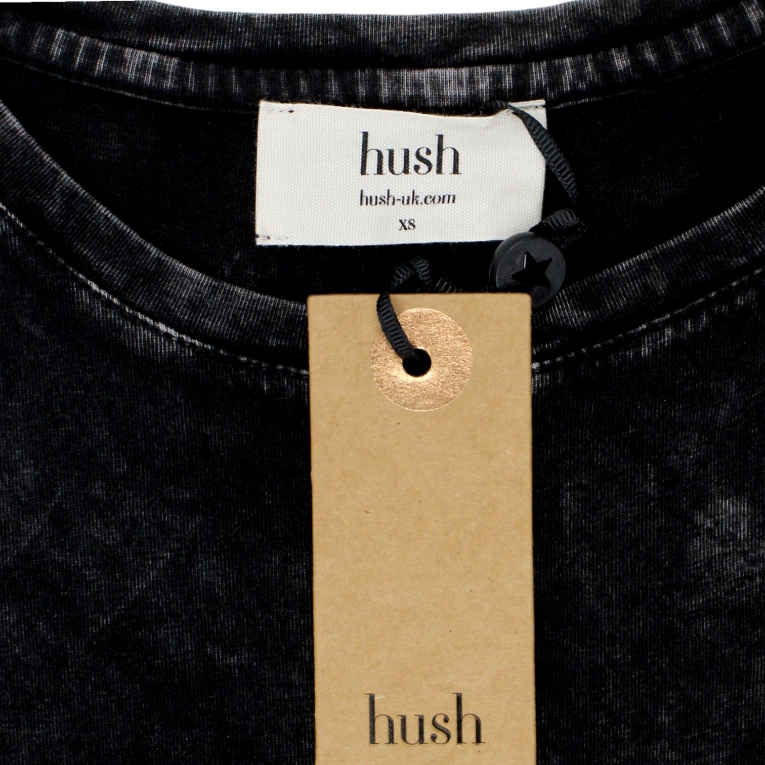 Hush Washed Black Jamie T-Shirt Dress