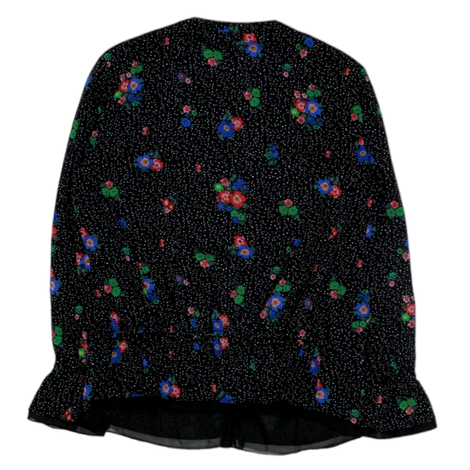 Hush Black Flower Dot Pandora Top