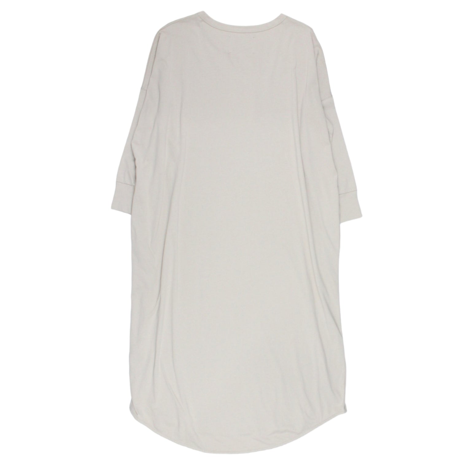 Studio Nicholson Bone Curved Hem Jersey Dress