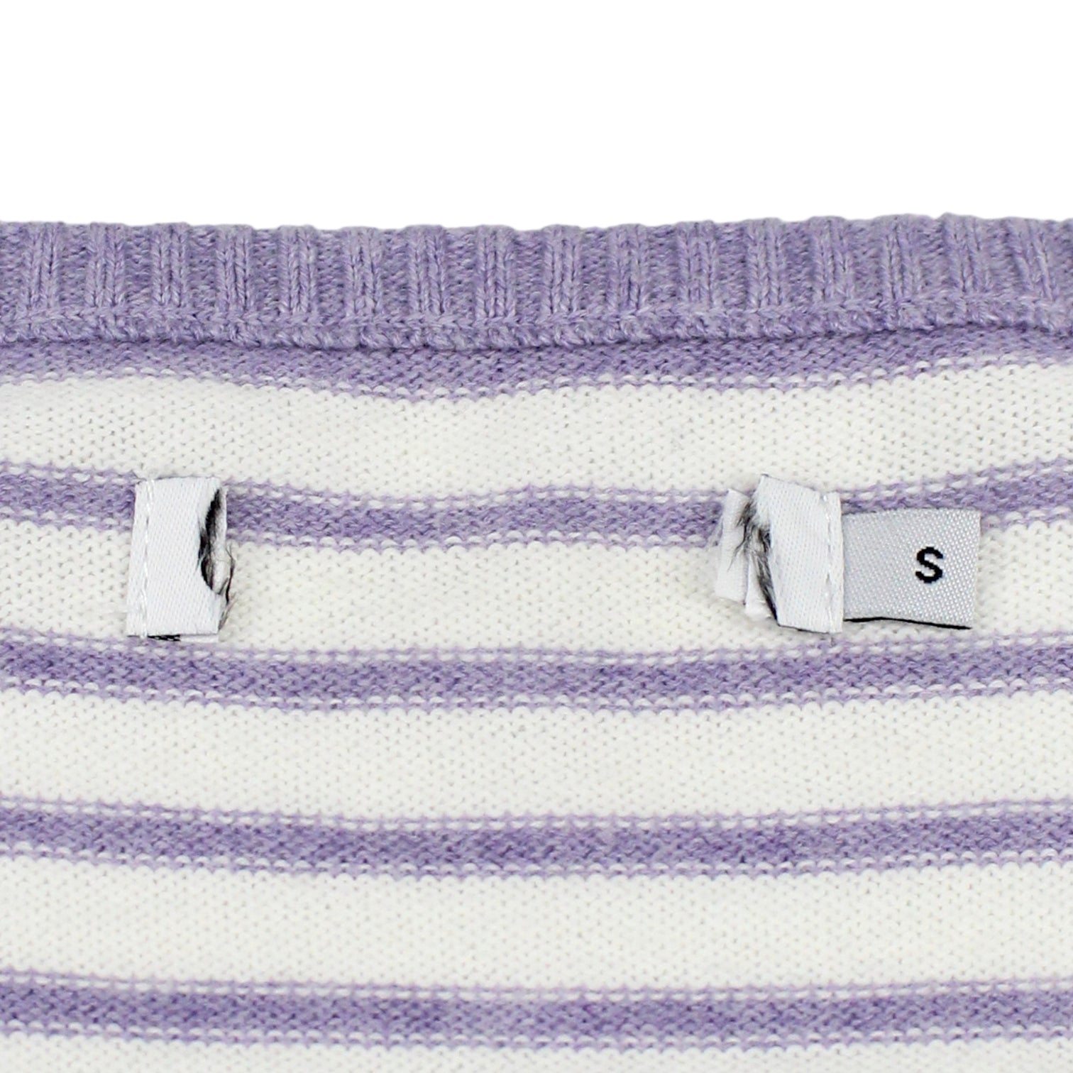 NRBY Lilac/White Striped Batwing Jumper - Sample