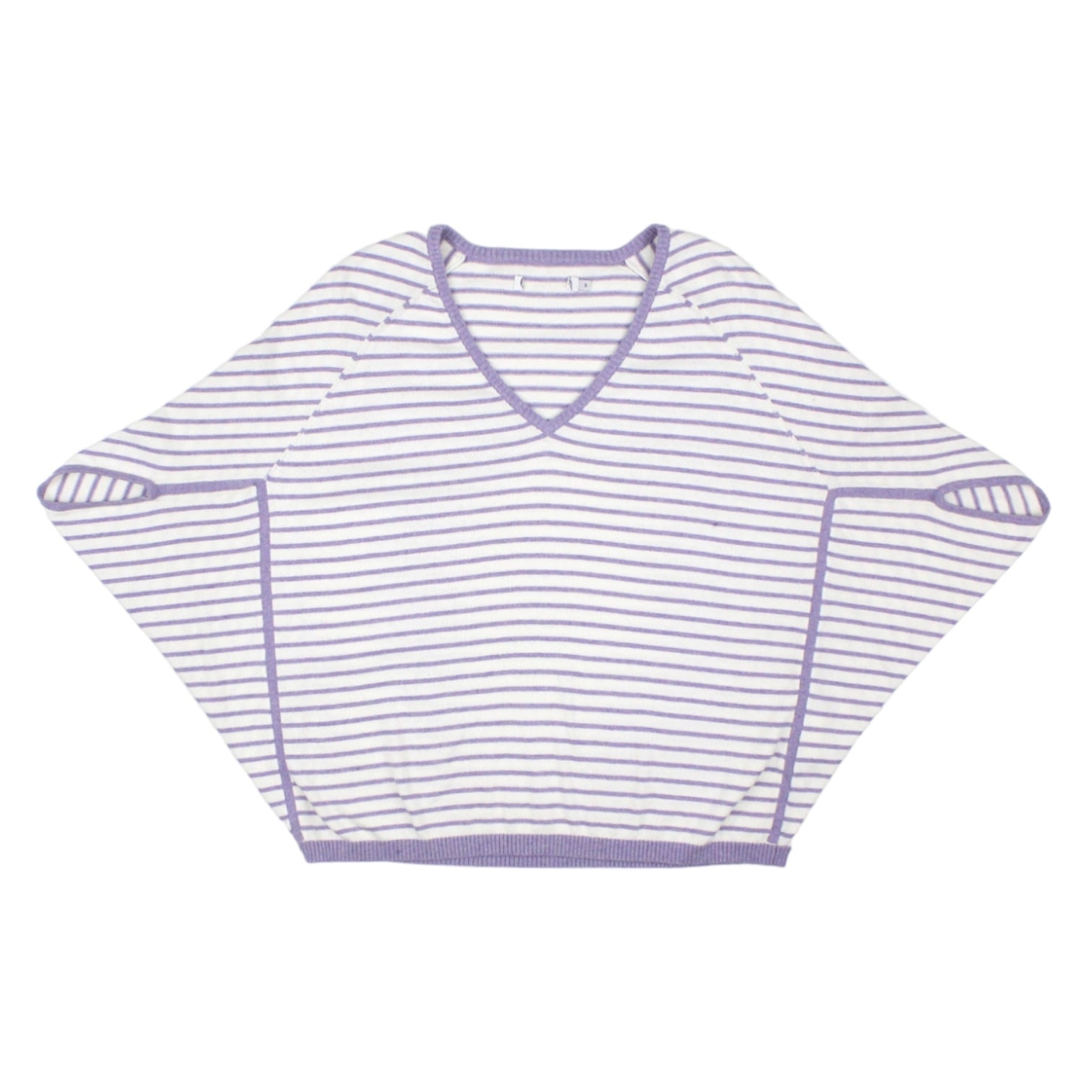NRBY Lilac/White Striped Batwing Jumper - Sample