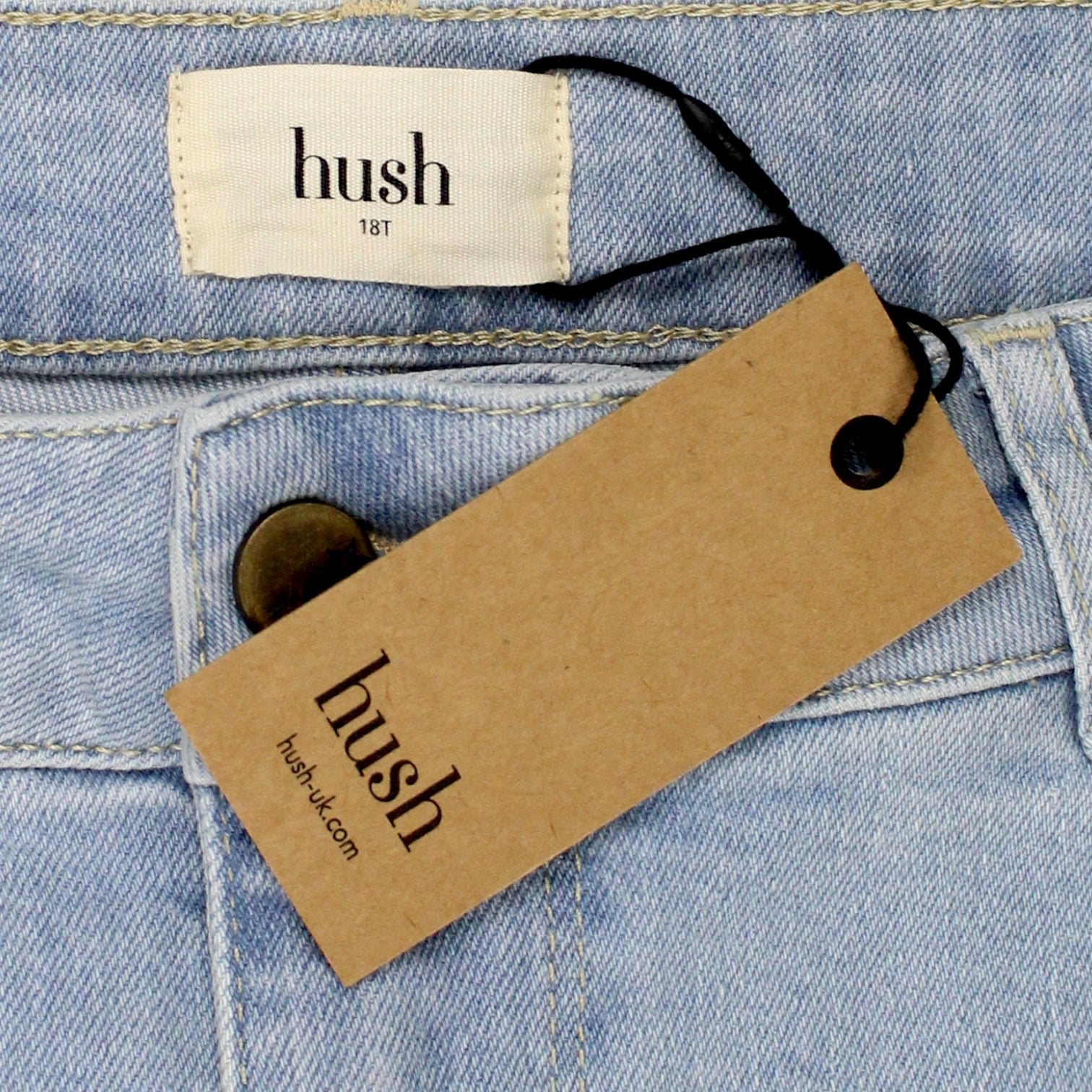 Hush Pale Blue Lenny Straight Leg Jeans