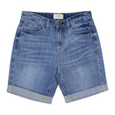 Hush Blue Denim Long Shorts
