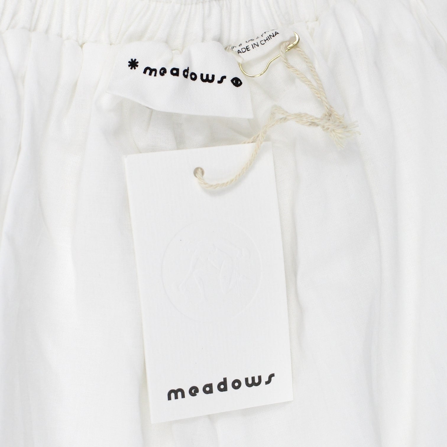 Meadows White Lined Caspia Shorts