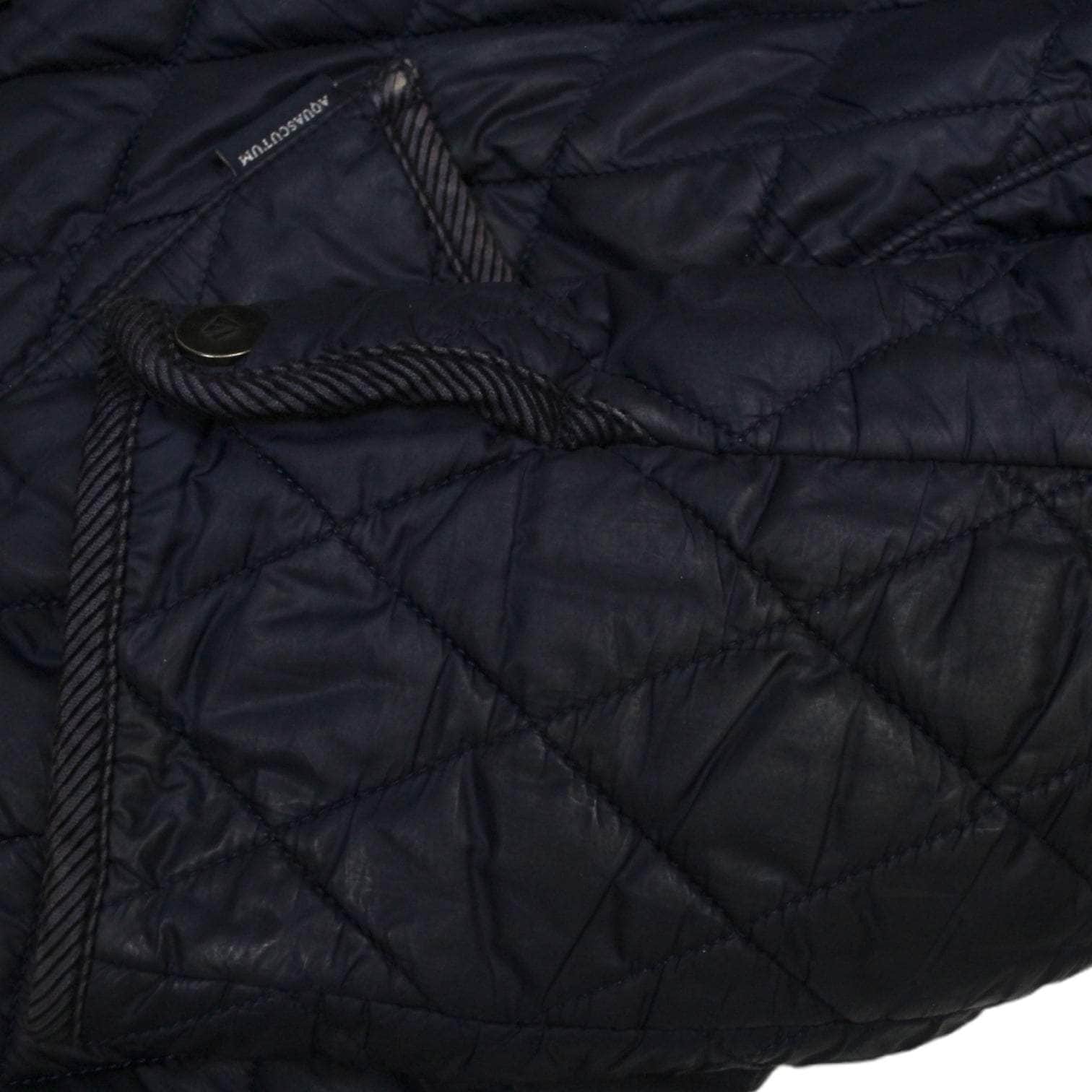 Aquascutum Navy Blue Quilted Jacket