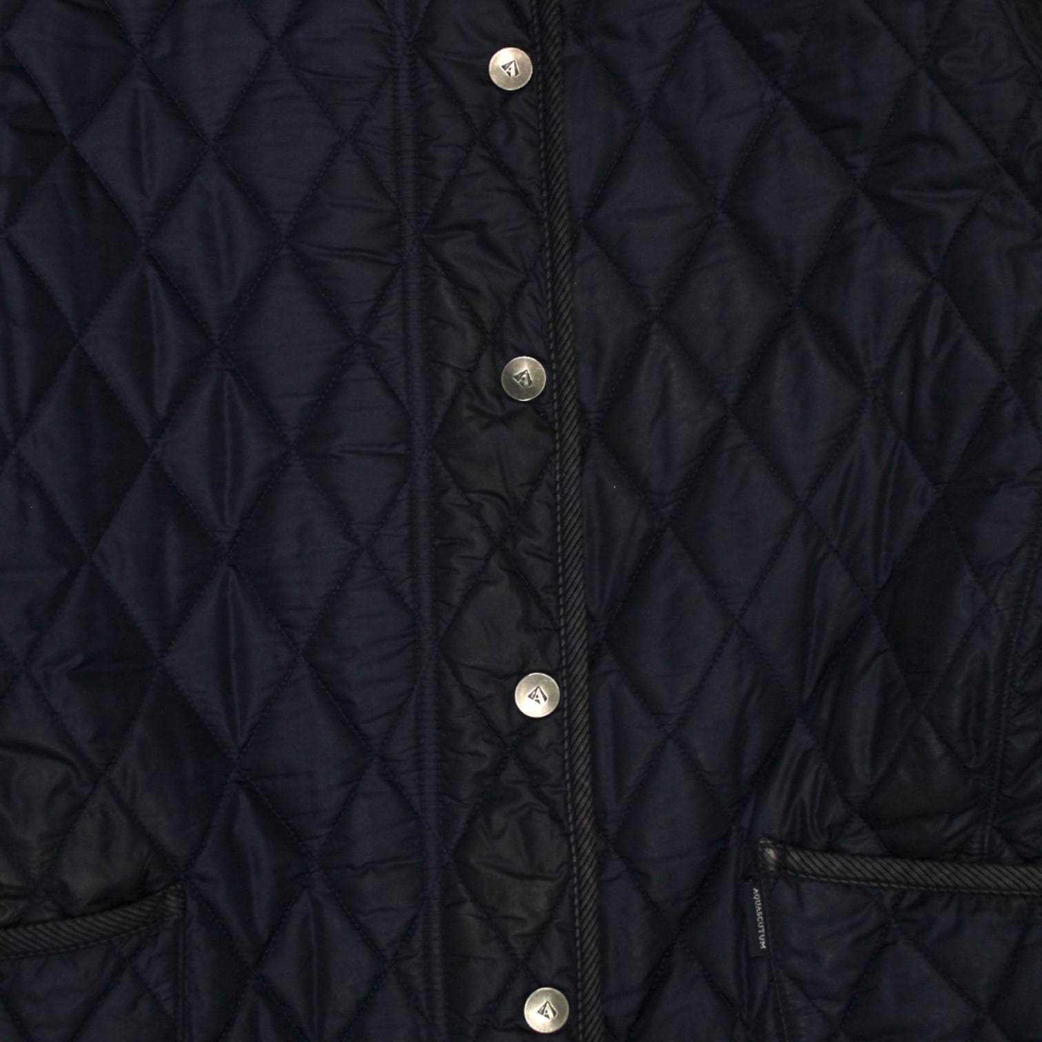 Aquascutum Navy Blue Quilted Jacket