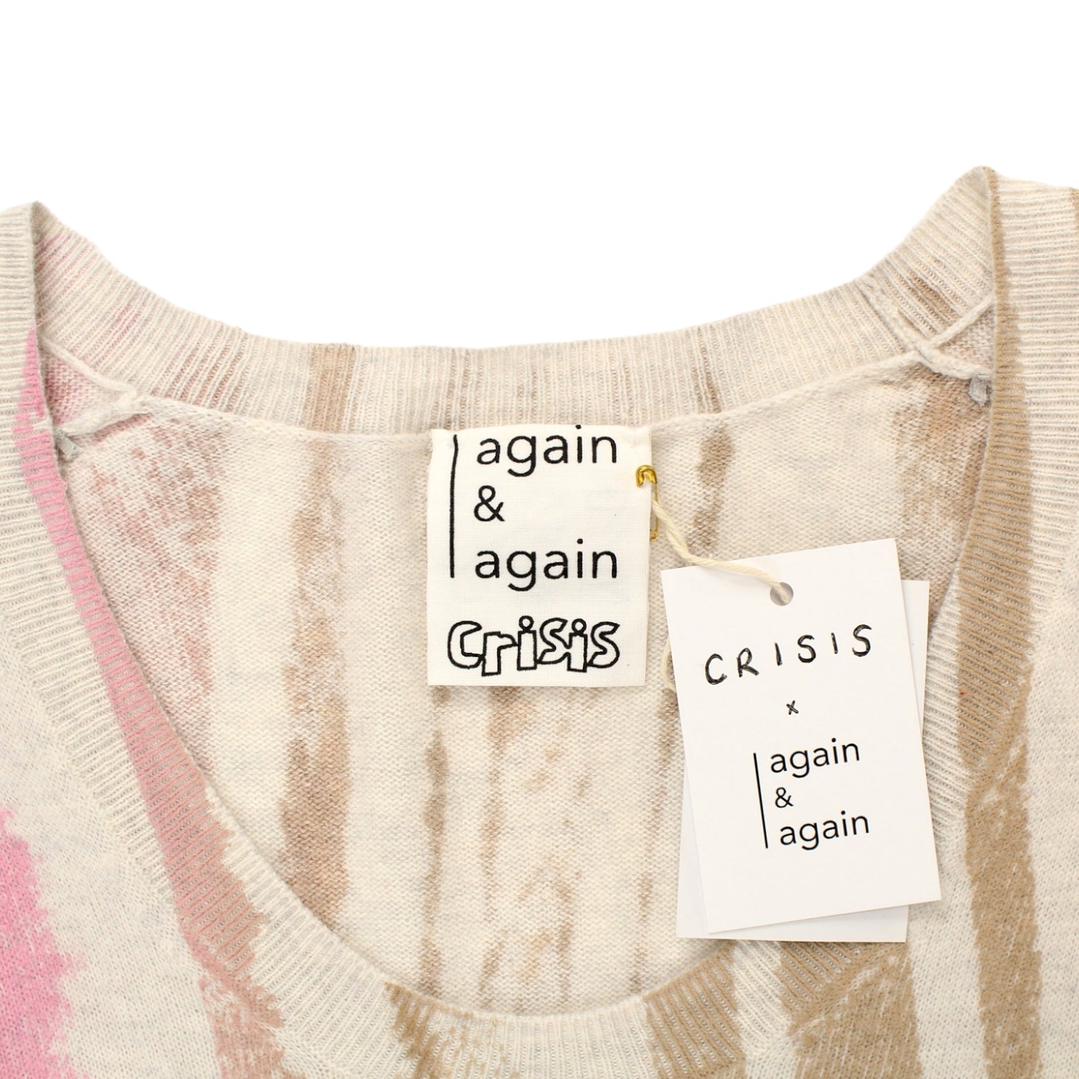 Again & Again X Crisis Pink Upcycled Jumper