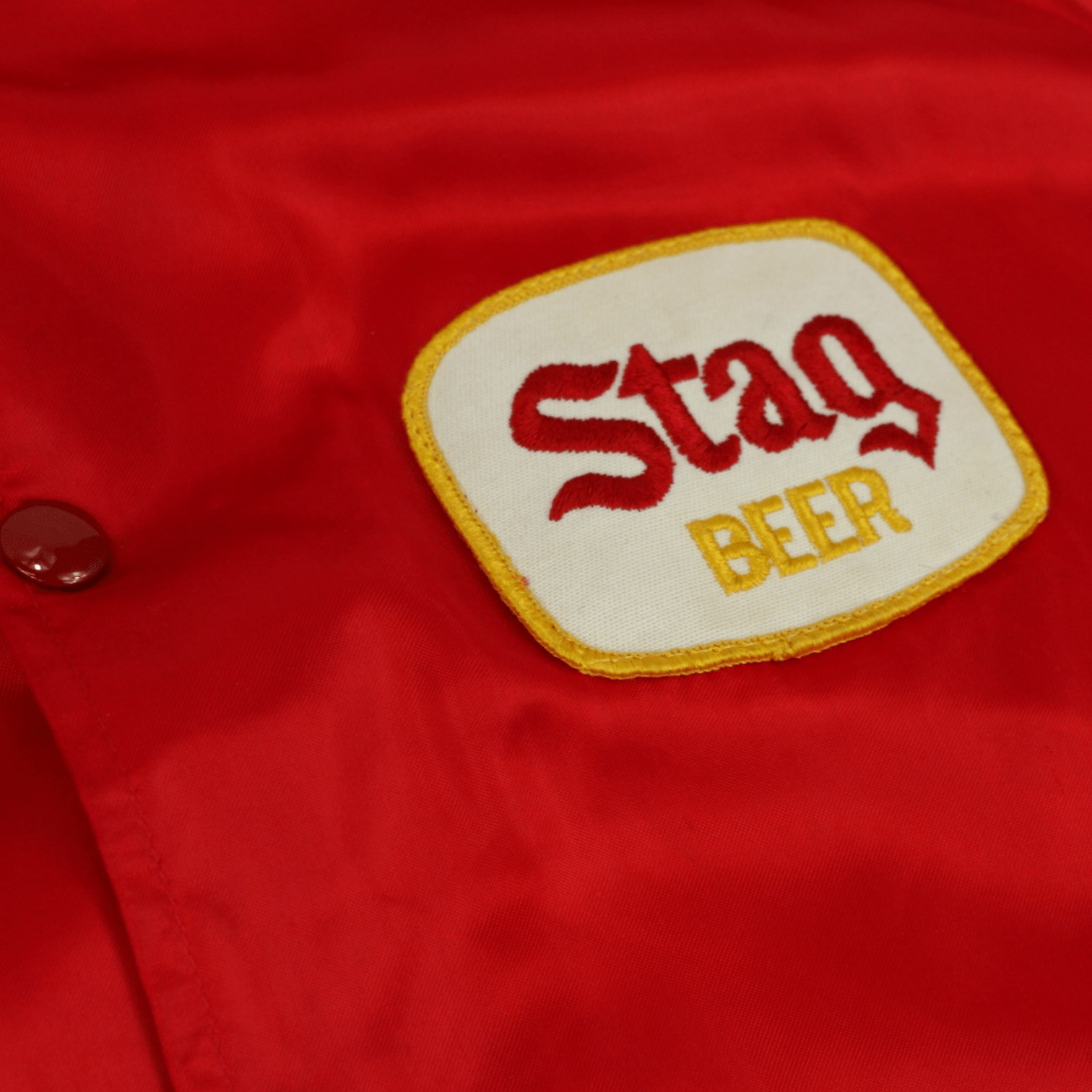 Vintage Active Generation Stag Beer Red Bomber Jacket