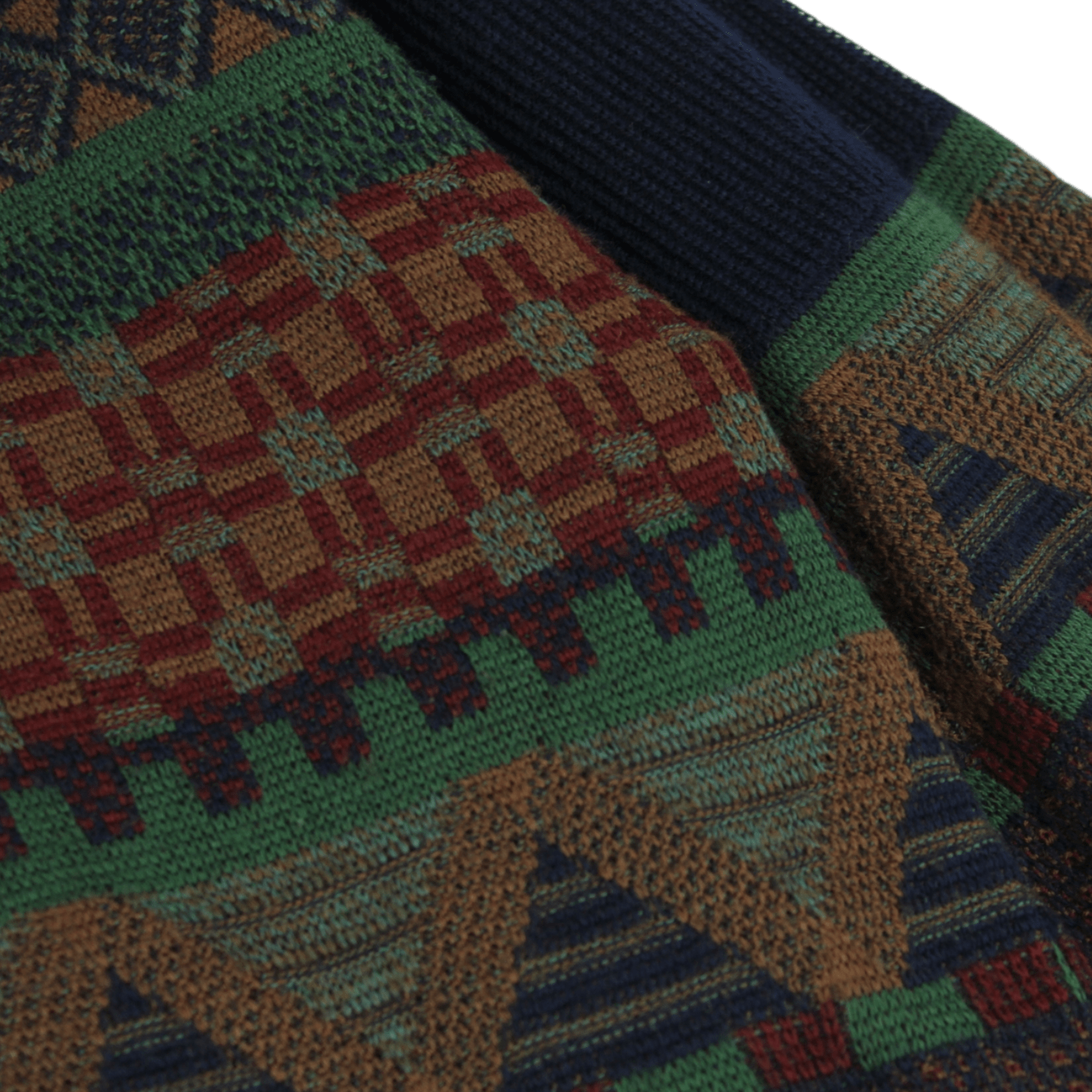 Vintage Pierre Sangan Geometric Knit Jumper