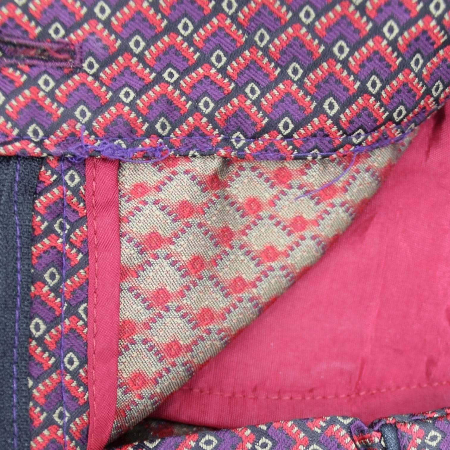 Jigsaw Red Patterned Cigarette Trousers