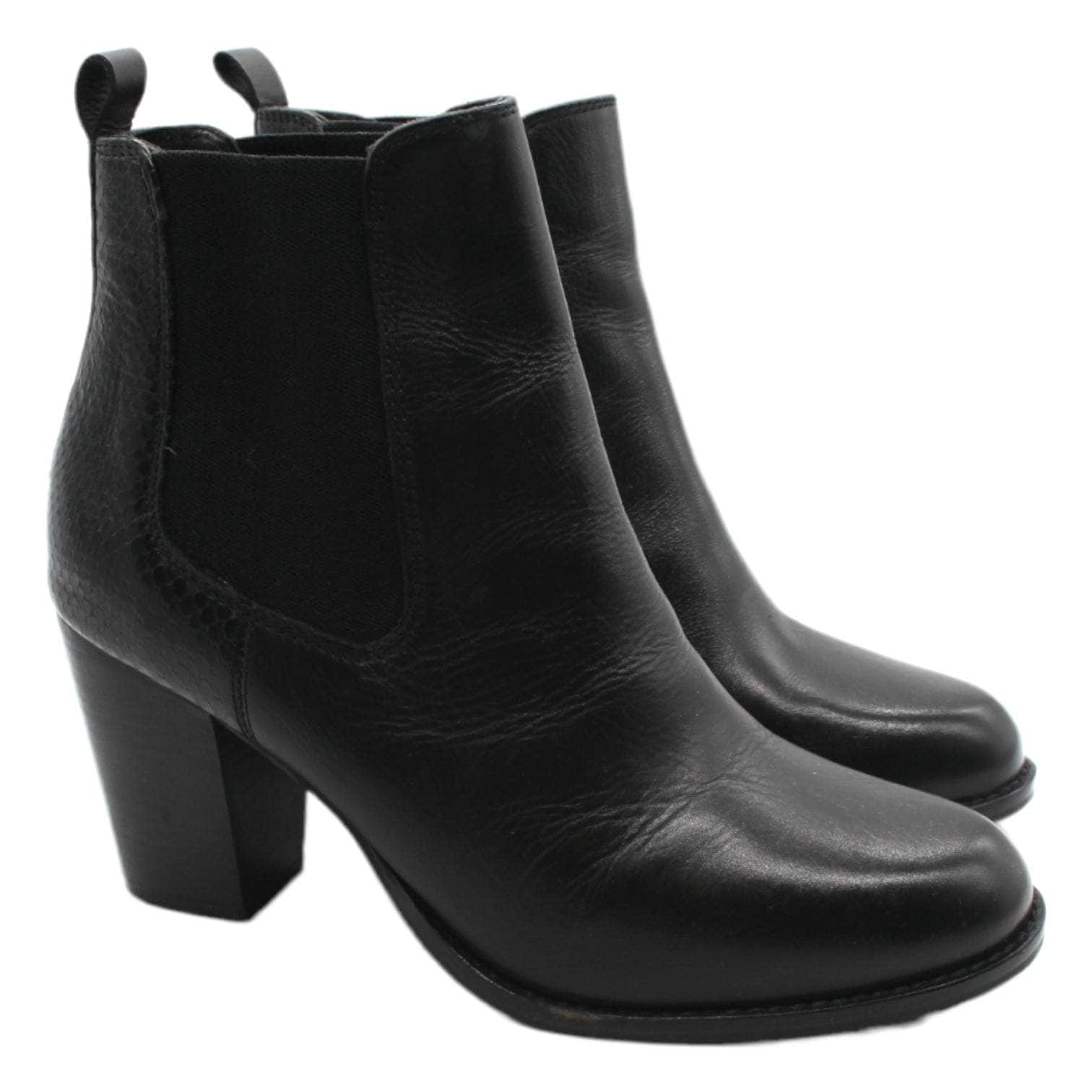 Carvela Black Leather Ankle Boots Shop from Crisis Online