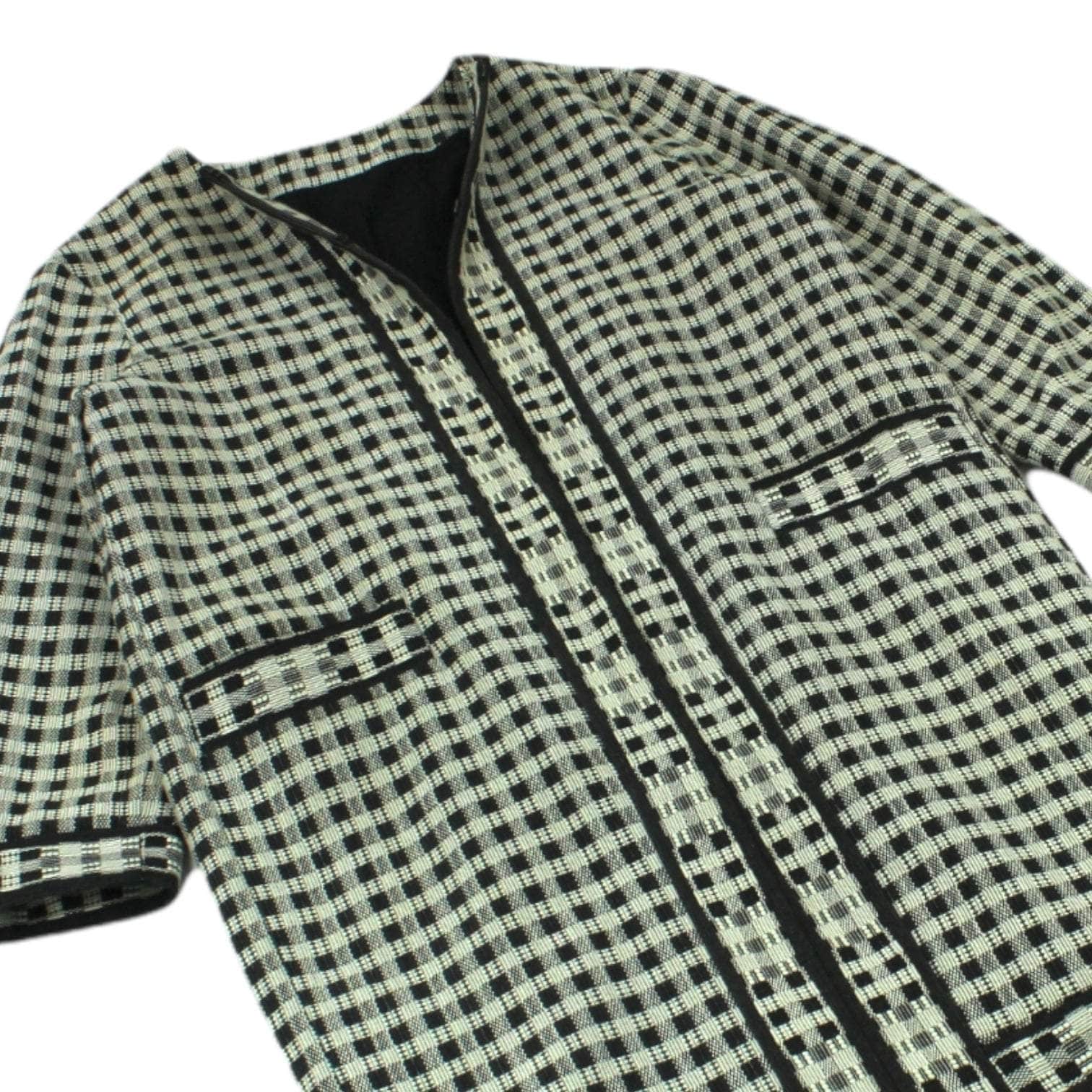 & Other Stories Black & White Check Coat