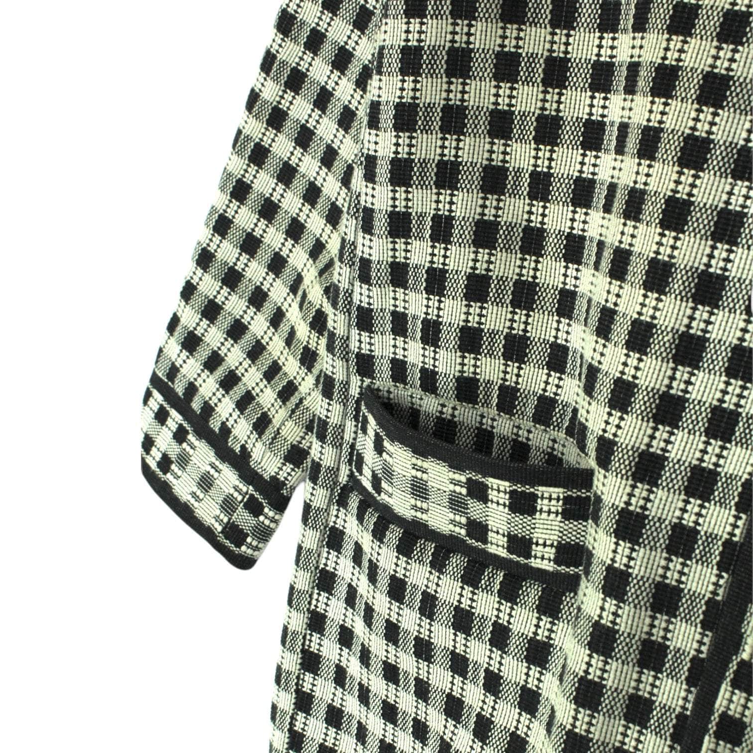 & Other Stories Black & White Check Coat