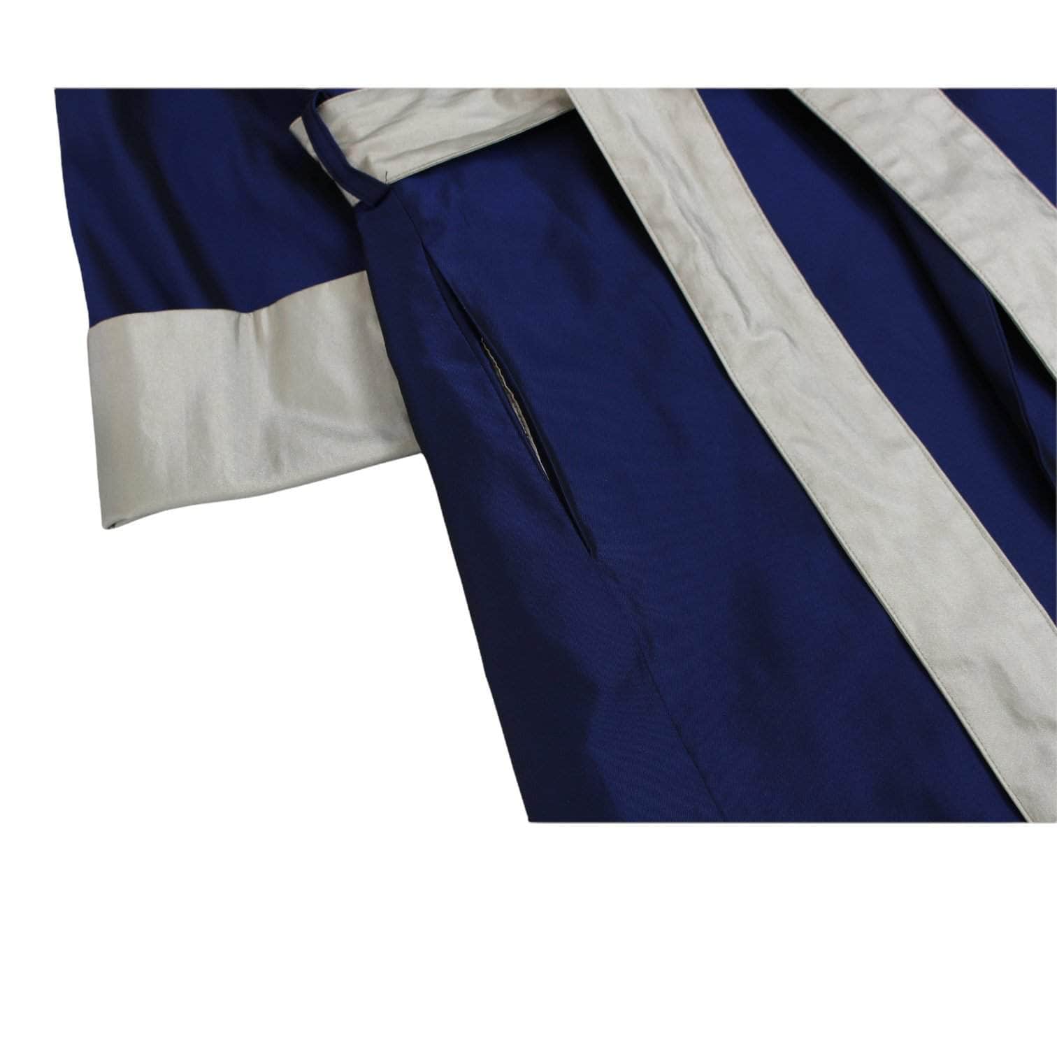 Ships Little Black Metallic Royal Blue Coat